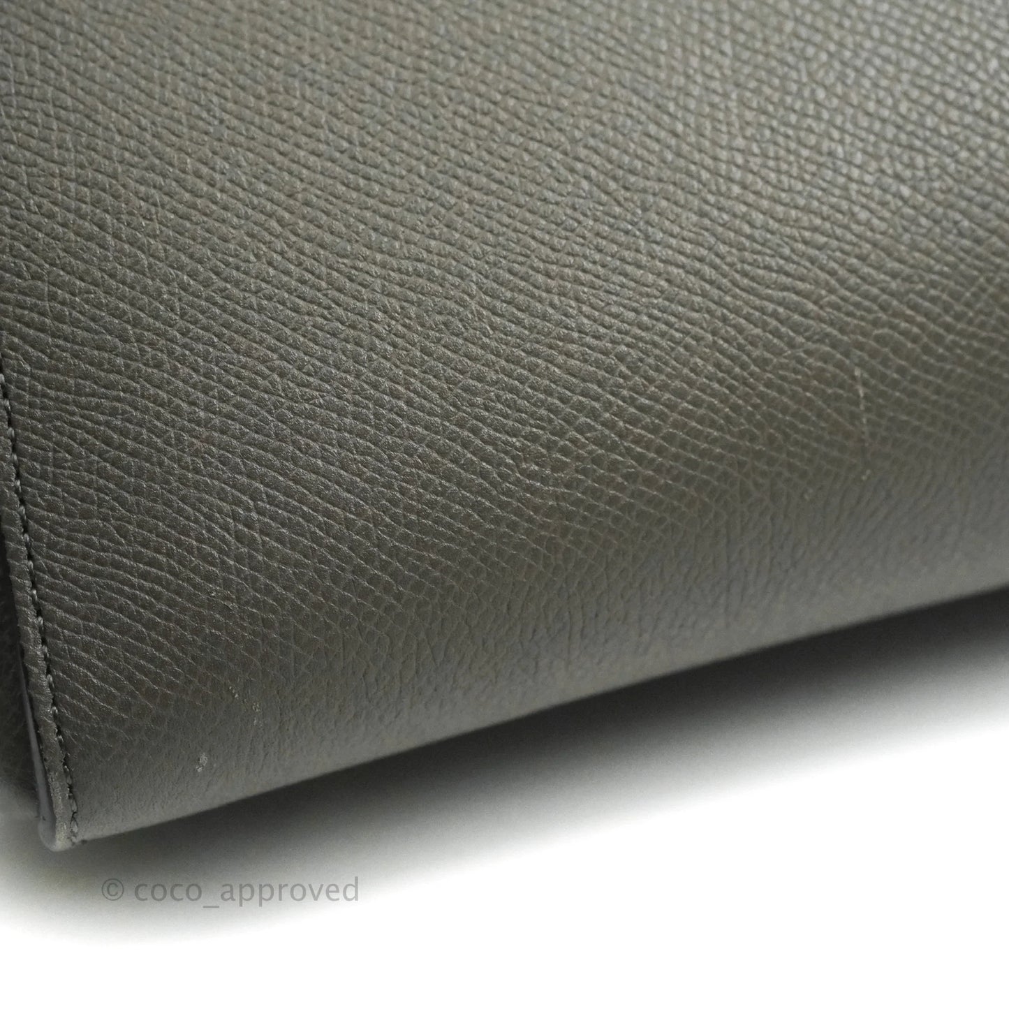 Celine Mini Belt Bag Grey Grained Calfskin Gold Hardware