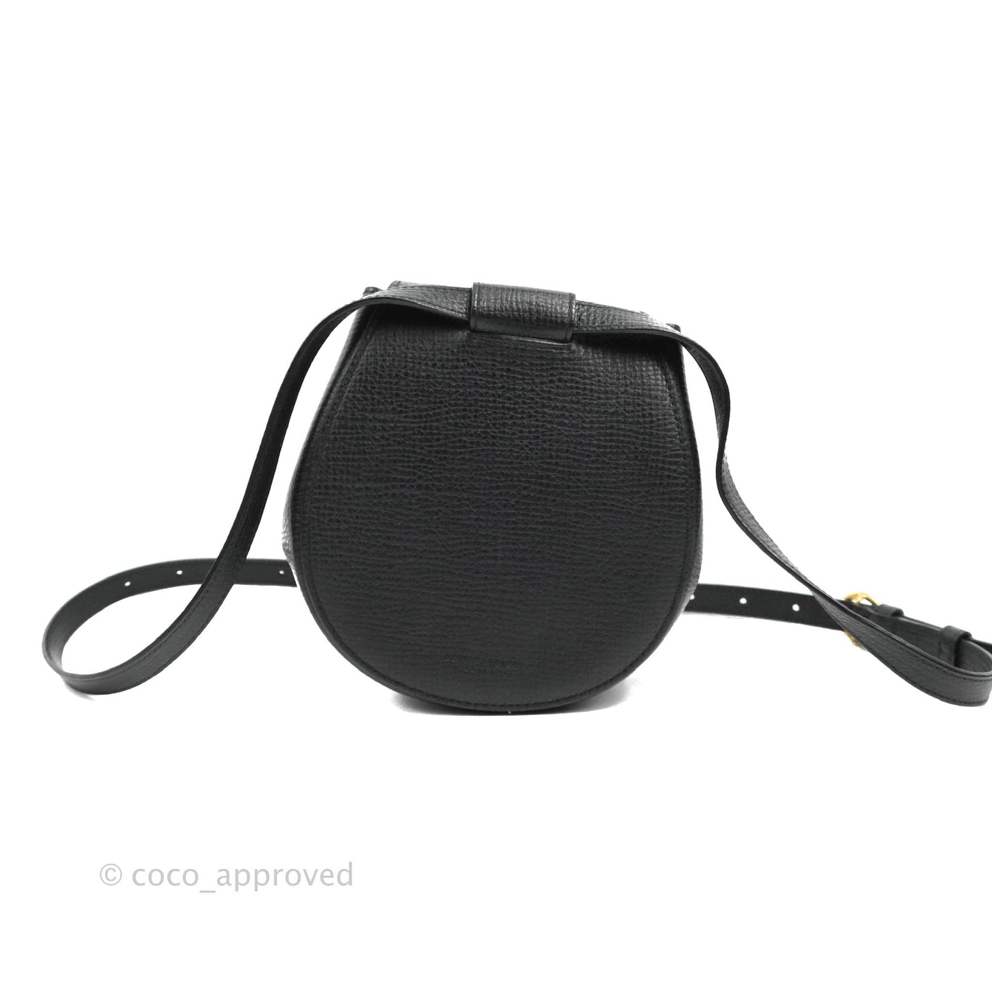 Bottega Veneta Palmellato Rounded Belt Bag Calfskin Black