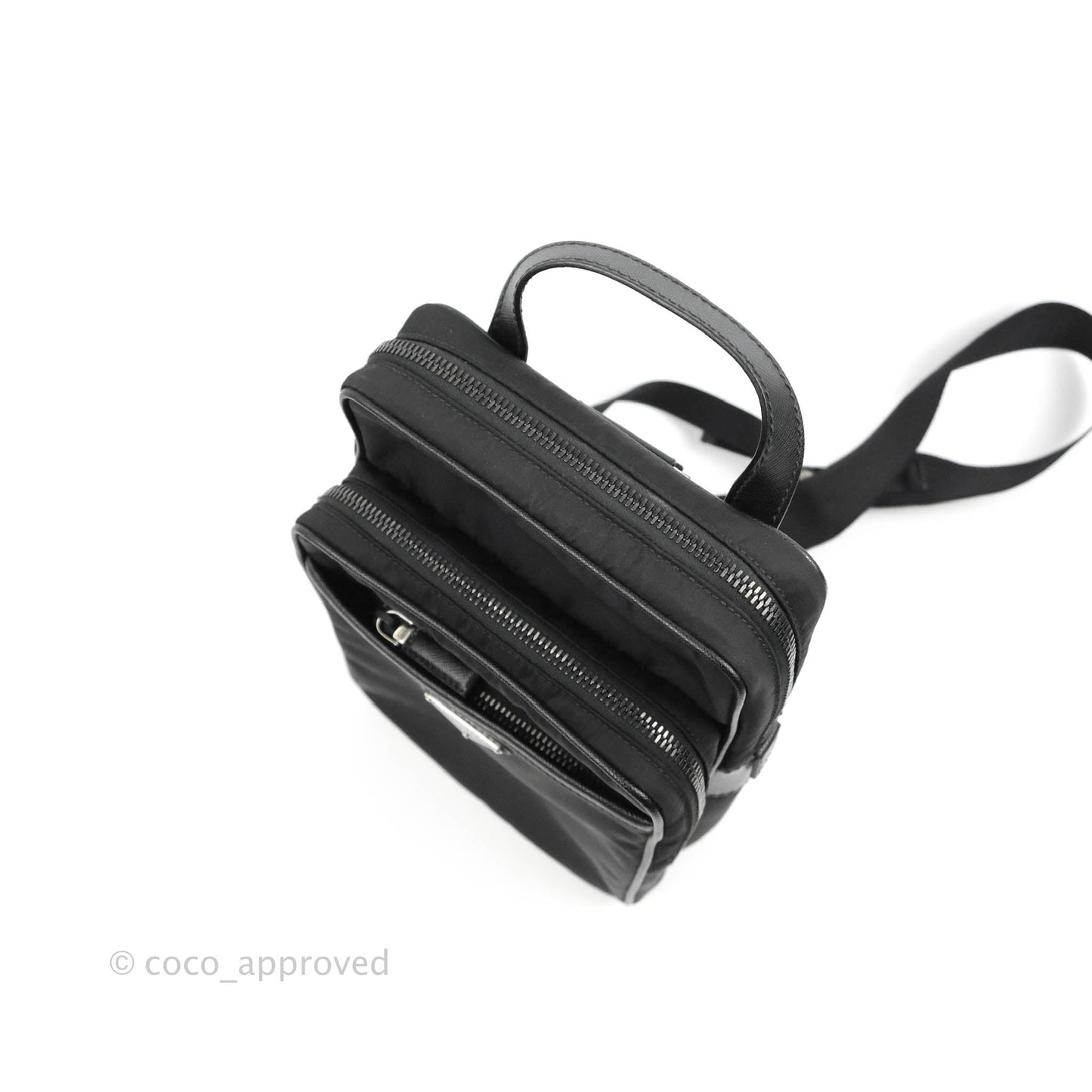 Prada 2-way Black Nylon Backpack