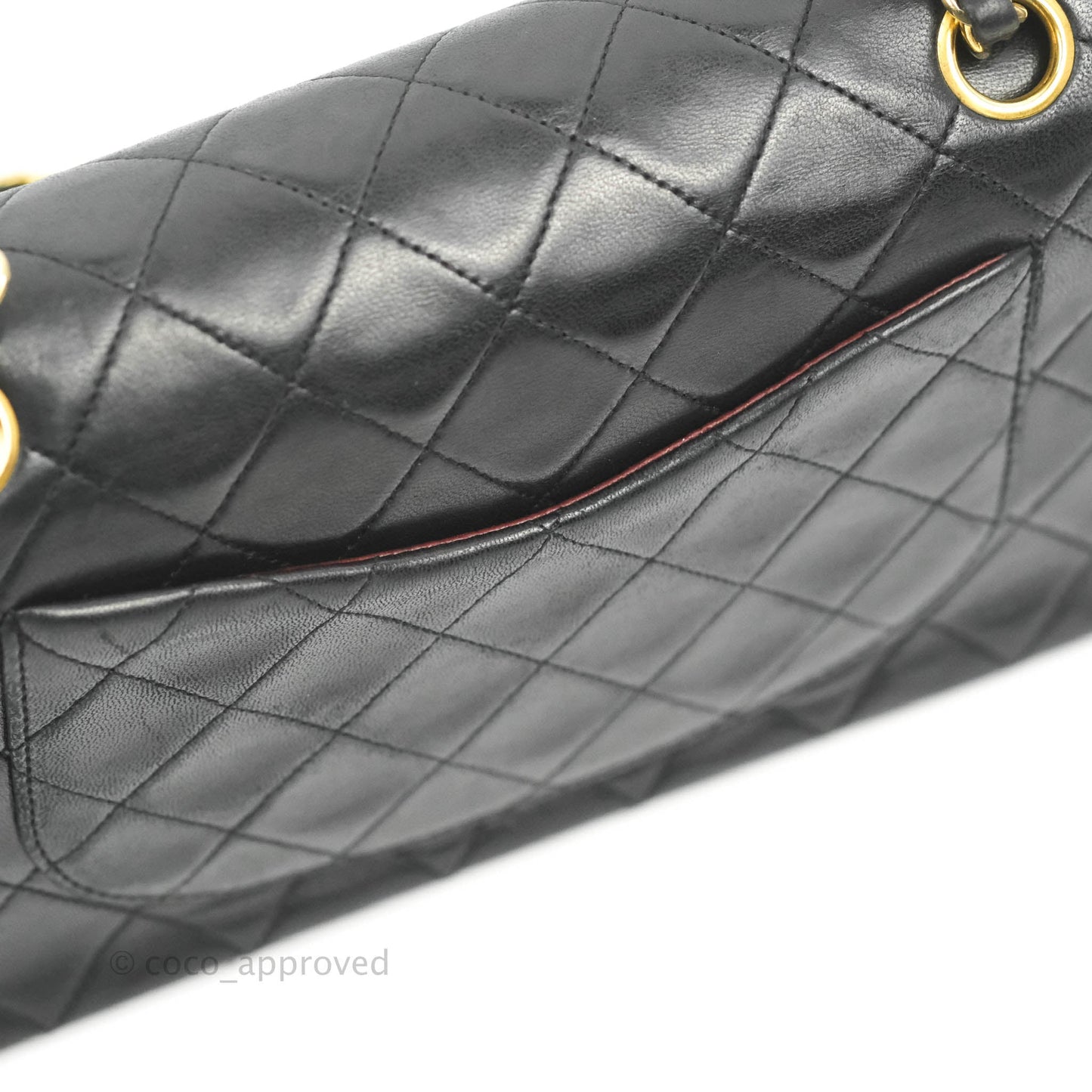 Chanel Classic Vintage Small Flap Black Lambskin 24K Gold Hardware