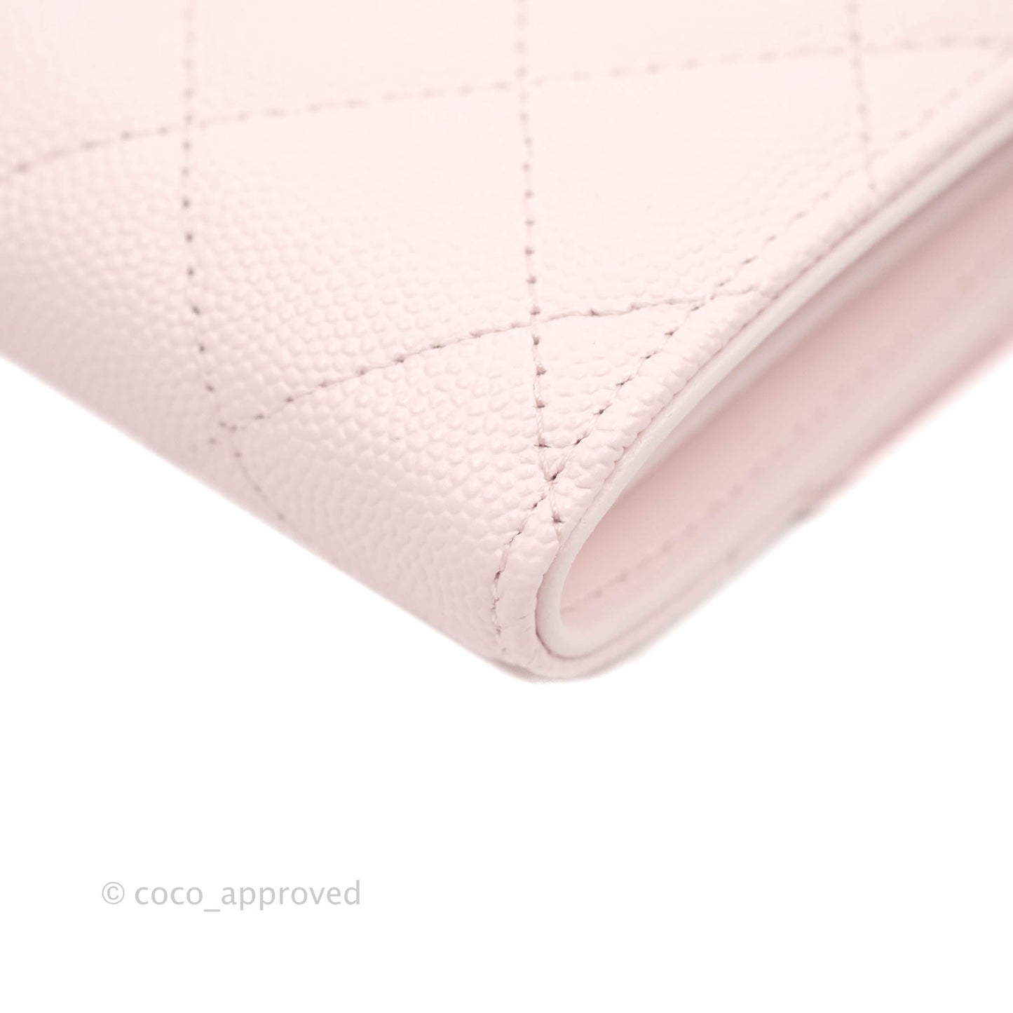 Chanel Quilted Medium Flap Wallet Pink Caviar Gold Hardware
