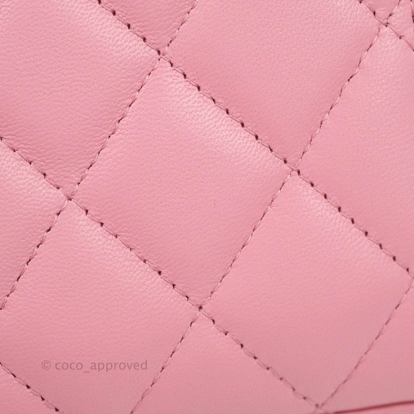 Chanel Vanity Rectangular with Top Handle Pick Me Up Pink Lambskin Aged Gold Hardware 22S