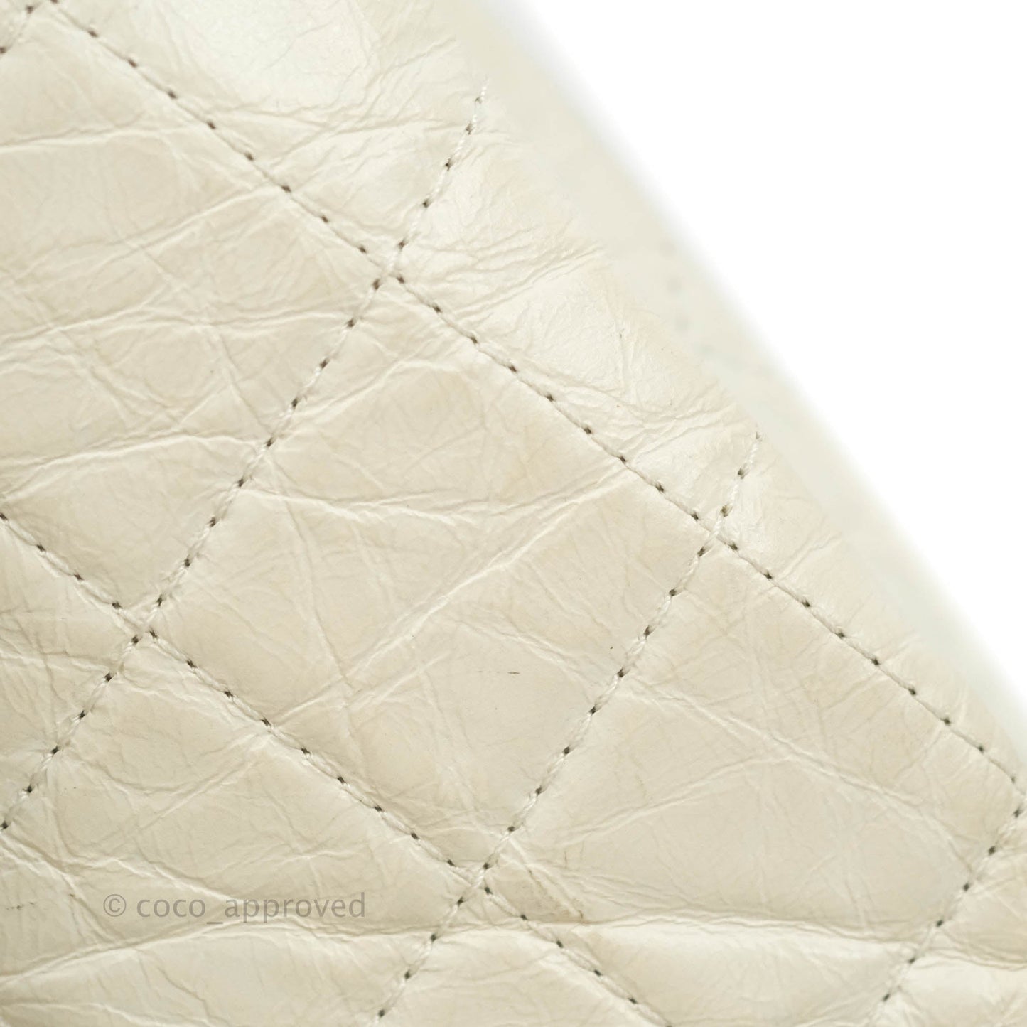 Chanel Small Gabrielle Backpack White Black Aged Calfskin