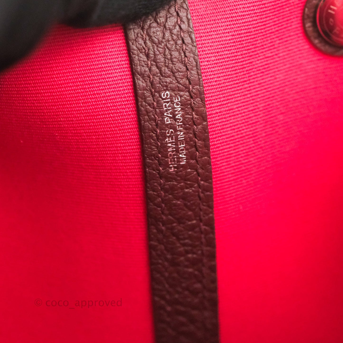 Hermès Garden Party 36 Rose Extreme/ Bordeaux Canvas