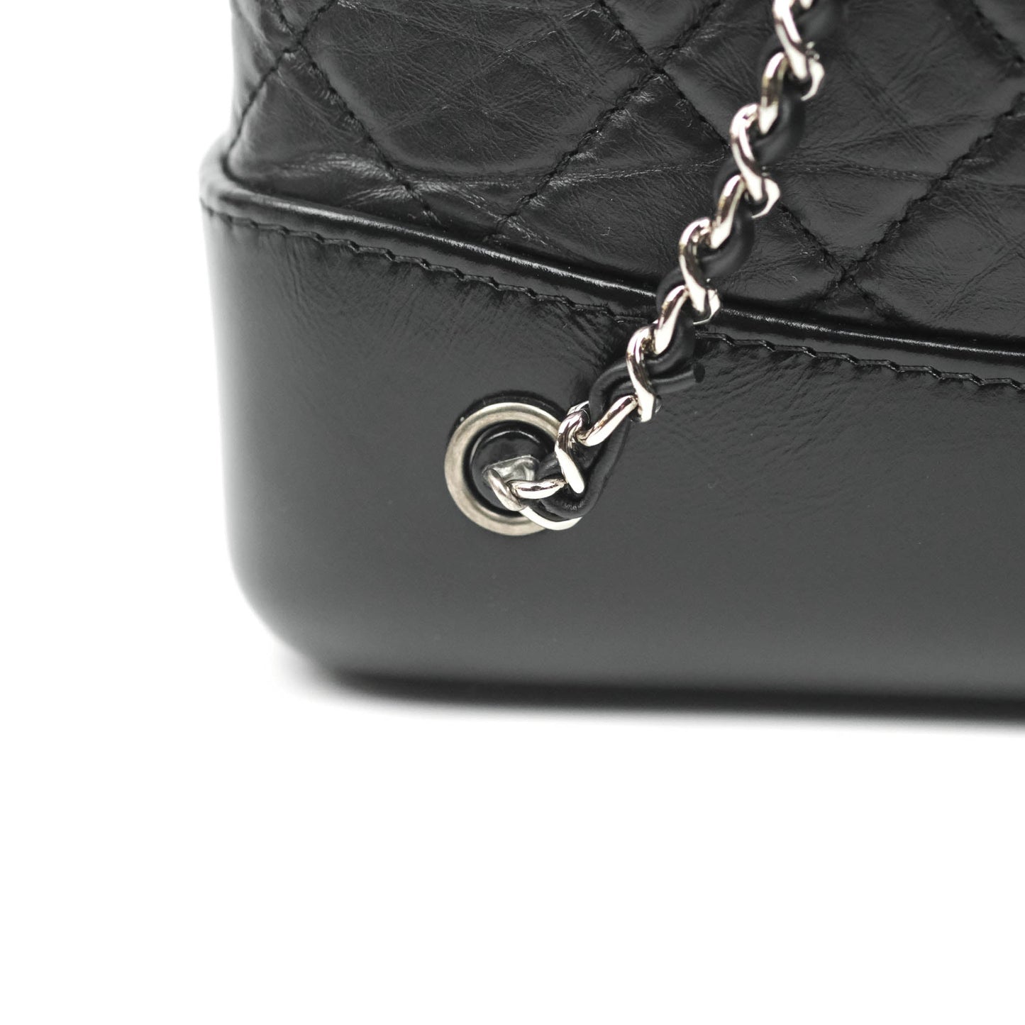 Chanel Small Gabrielle Backpack Black Aged Calfskin