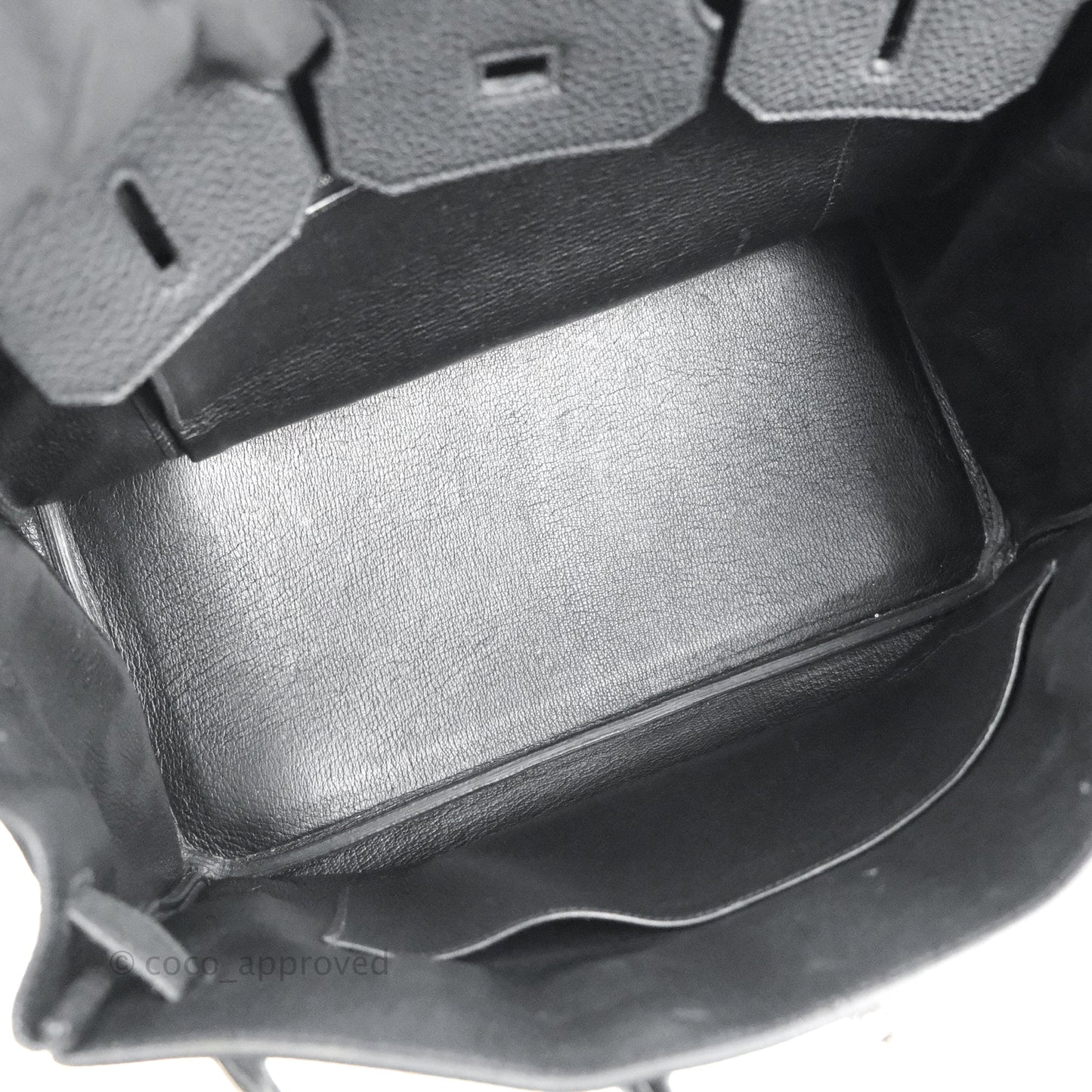 Hermès Retourne Birkin 35 Black Togo Palladium Hardware