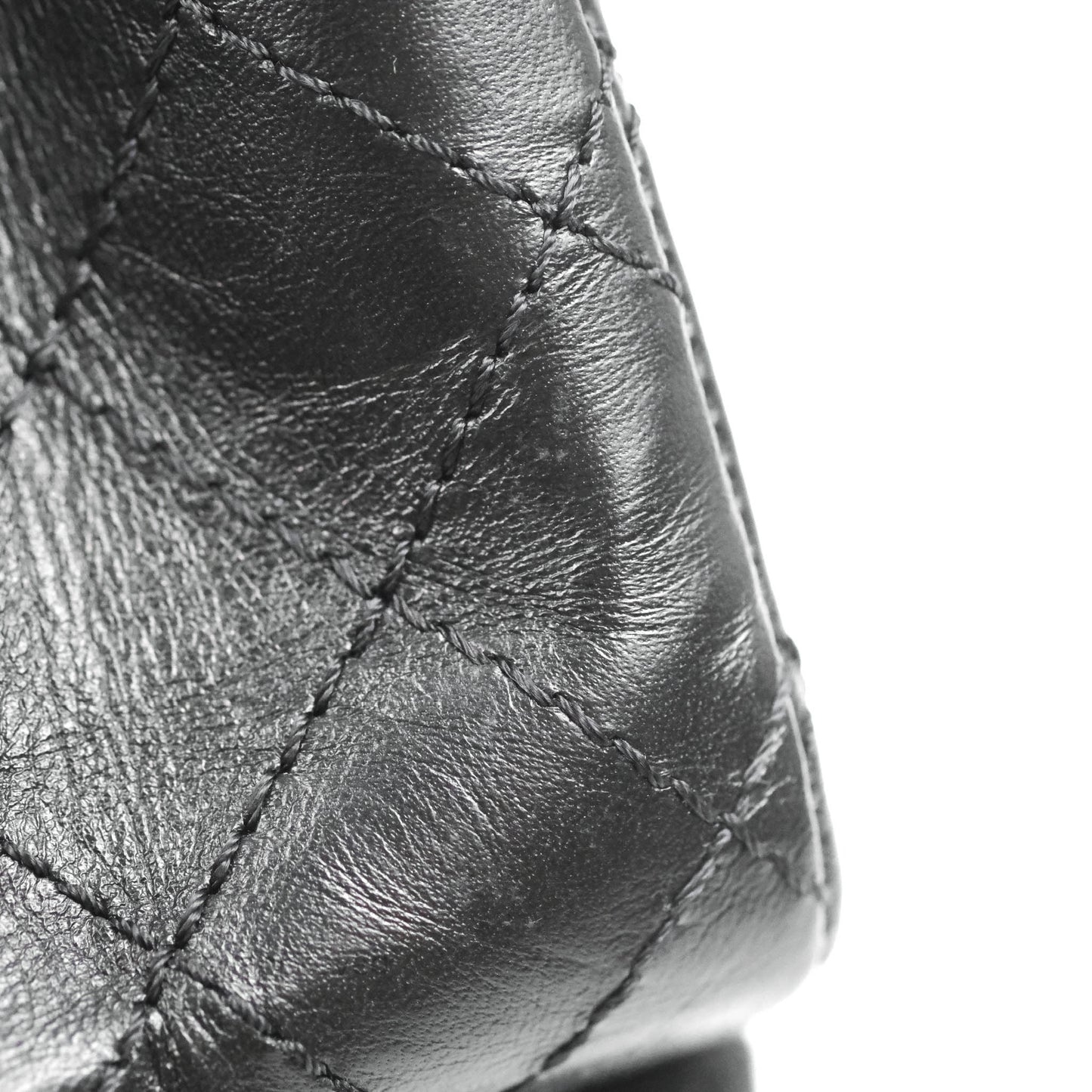 Chanel Mini Reissue 224 So Black Aged Calfskin Black Hardware