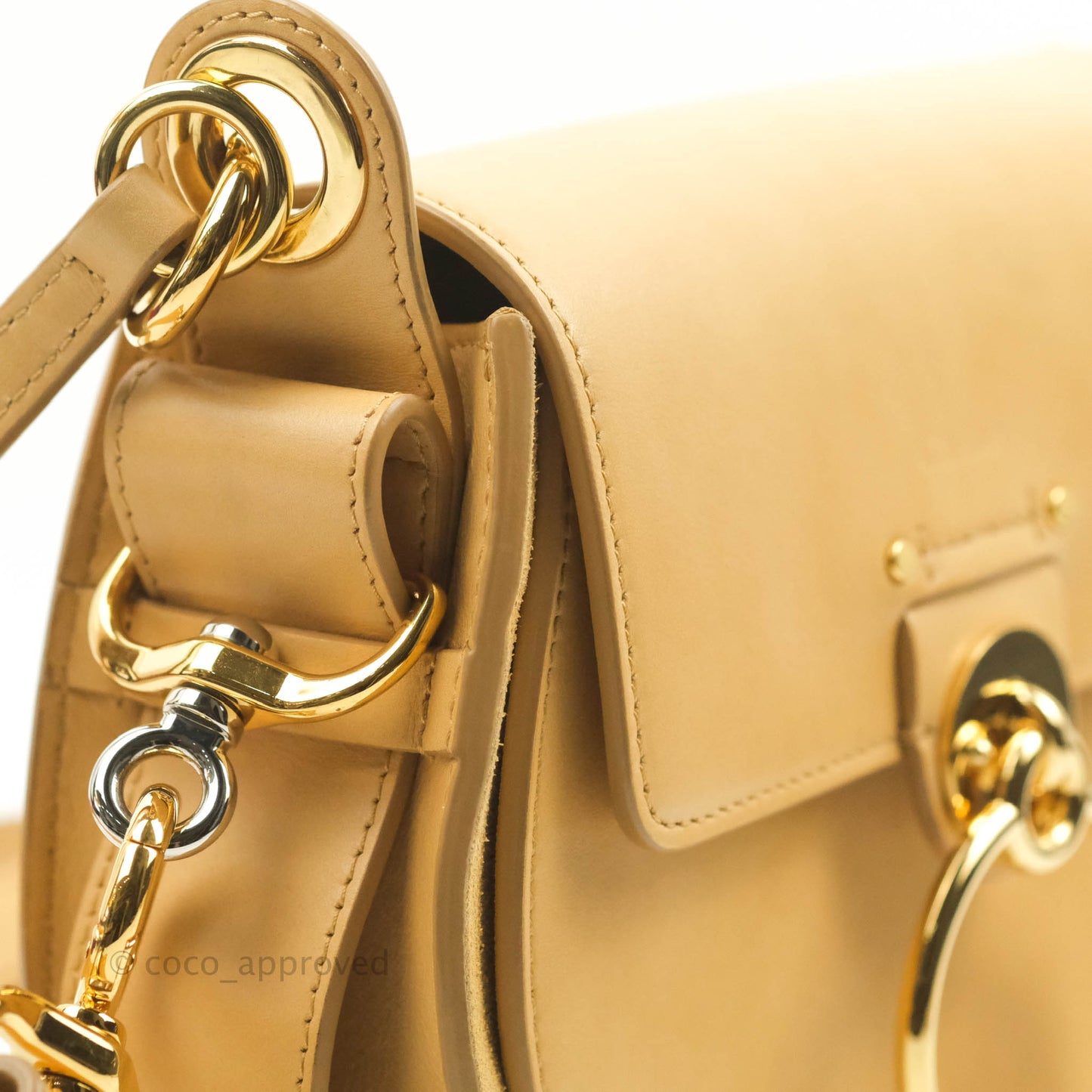 Chloé Small Tess Bag Beige Calfskin