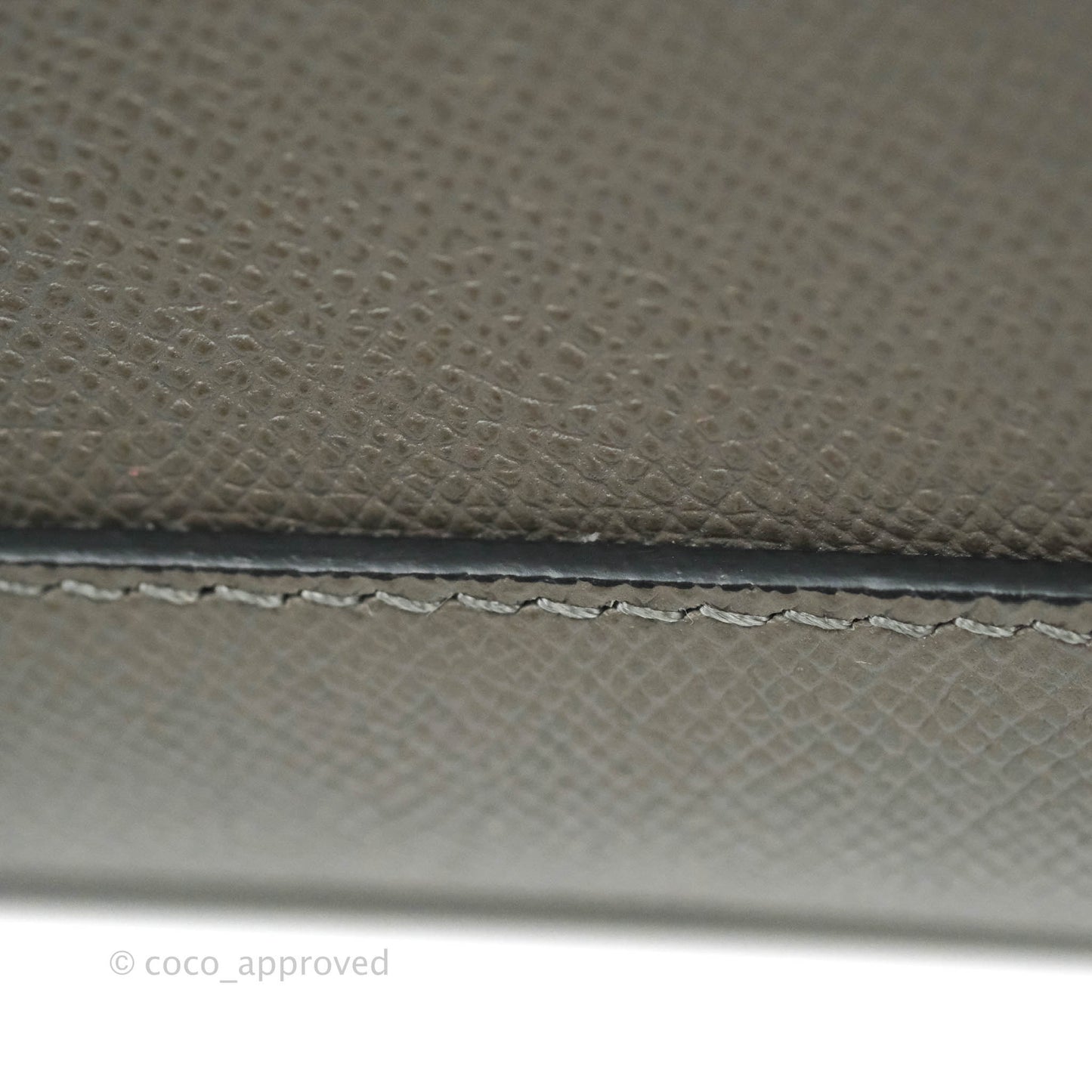 Celine Micro Belt Bag Grey Grained Calfskin Gold Hardware