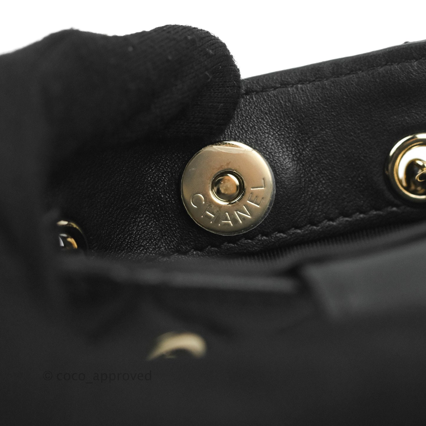Chanel Mini Clutch With Chain Black Lambskin Gold Hardware 22C