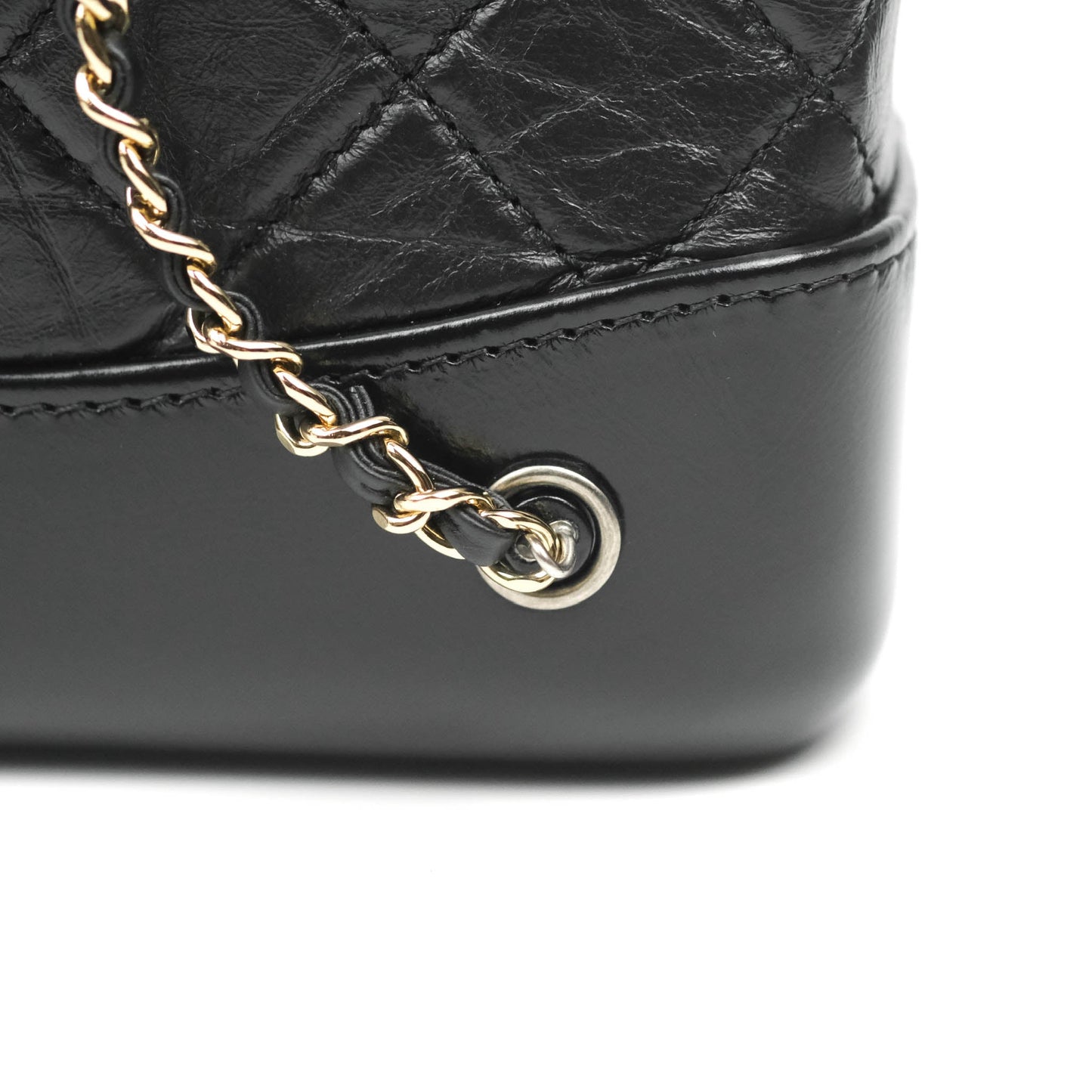 Chanel Small Gabrielle Backpack Black Aged Calfskin