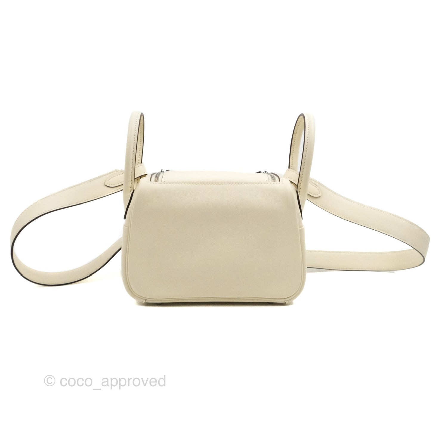 Hermès Mini Lindy 20 Nata I2 Sesame 2S Swift Palladium Hardware