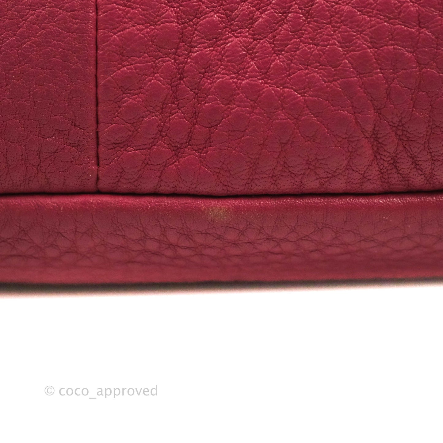 Prada Vitello Daino Hobo Bag Dark Pink