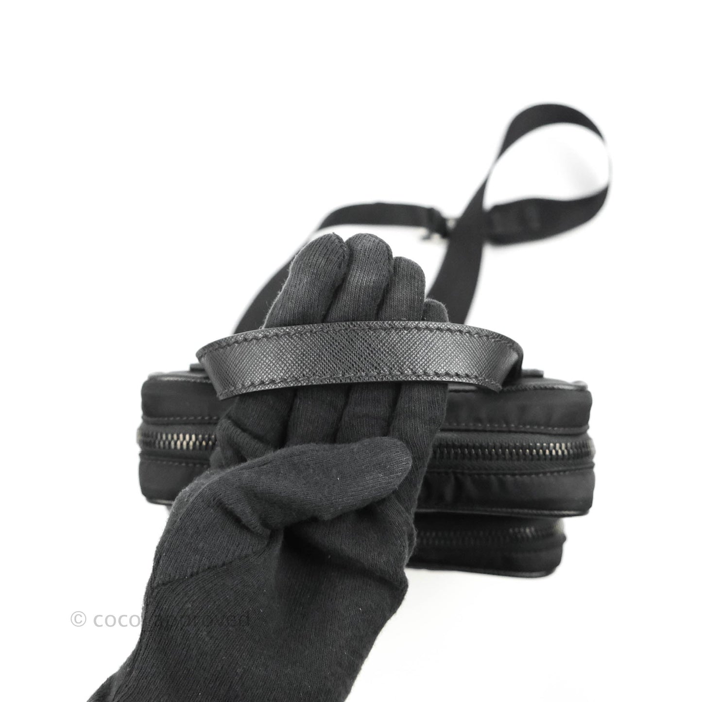 Prada 2-way Black Nylon Backpack