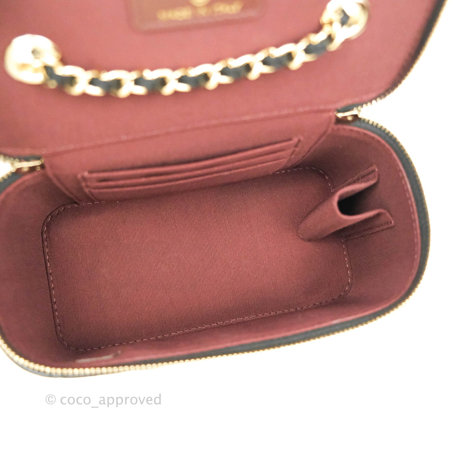 Chanel Vanity with Classic Chain Black Lambskin Gold Hardware