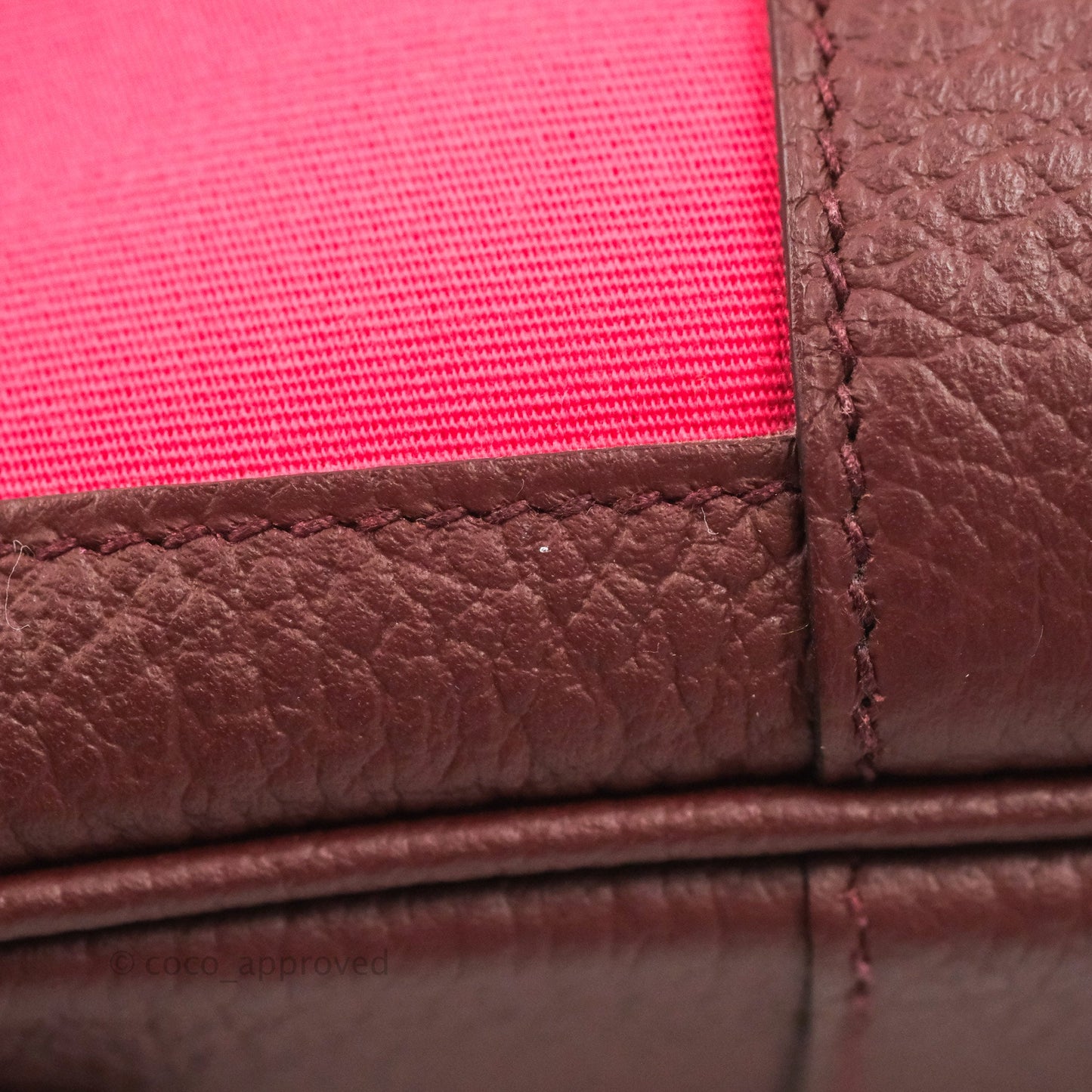 Hermès Garden Party 36 Rose Extreme/ Bordeaux Canvas