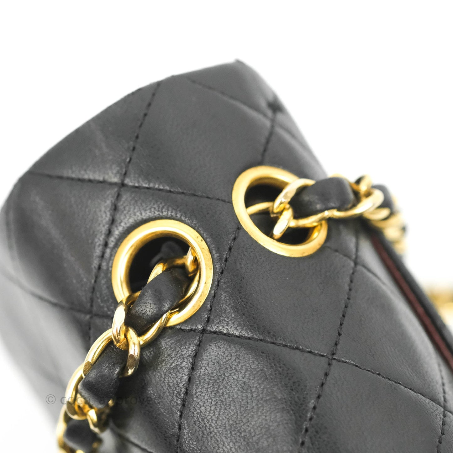 Chanel Classic Vintage Small Flap Black Lambskin 24K Gold Hardware