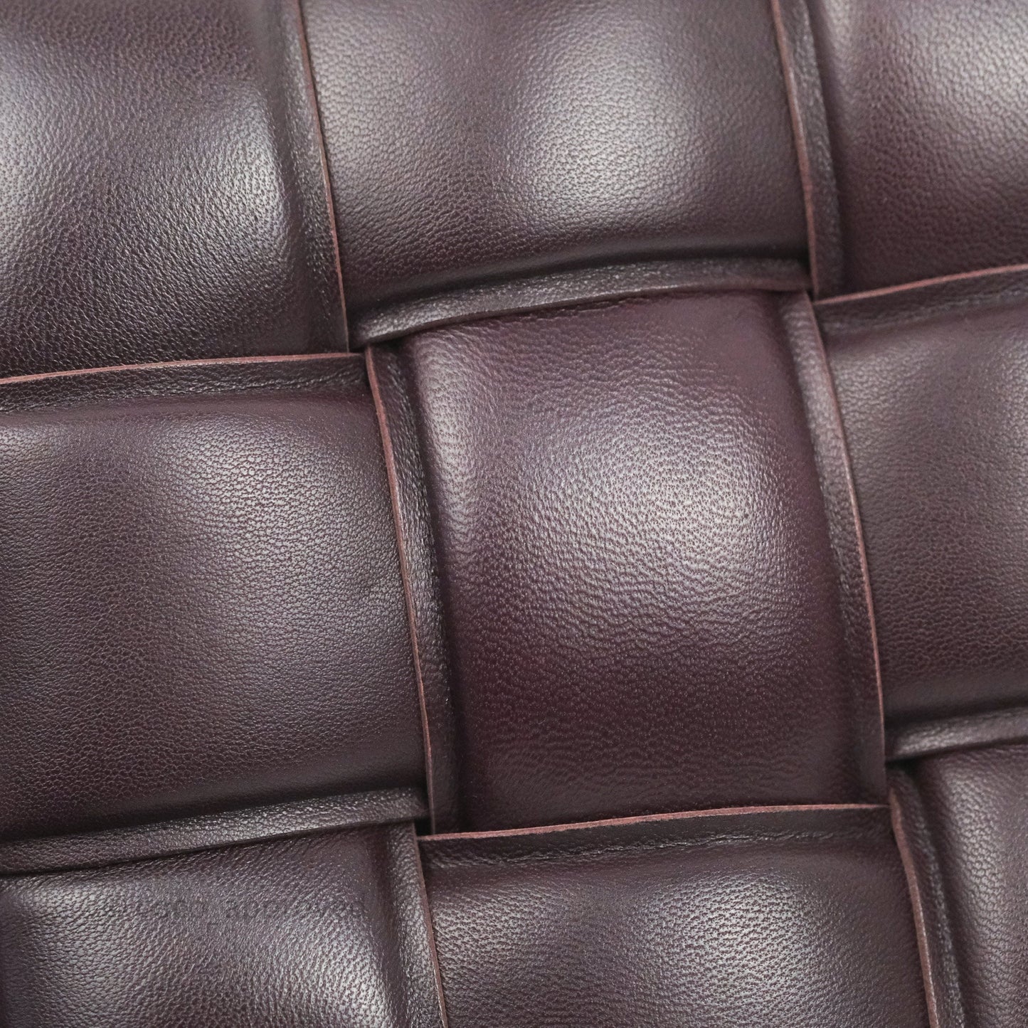 Bottega Veneta Padded Cassette Shoulder Bag Grape Lambskin Gold Hardware