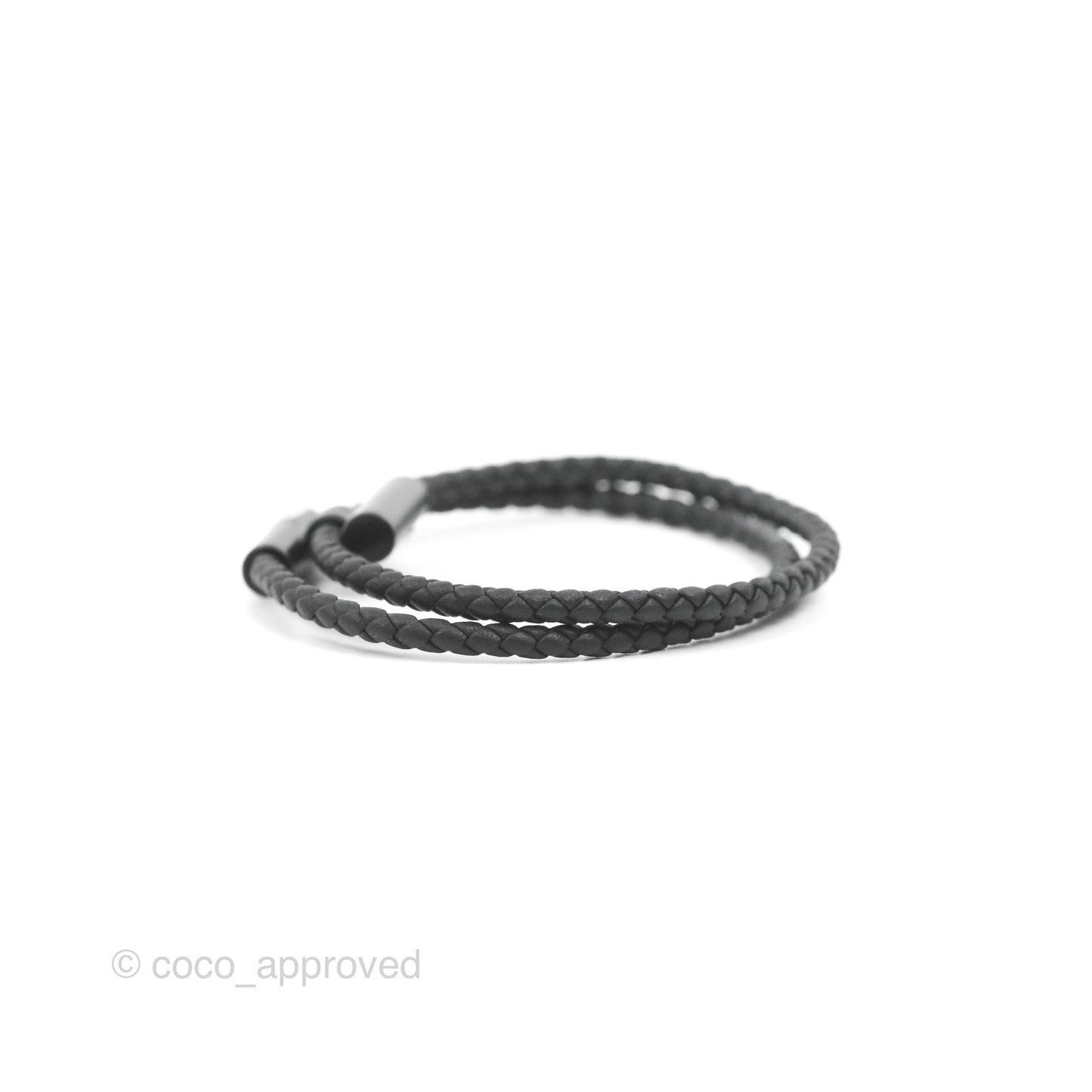 Hermès Tournis Tresse Bracelet Black