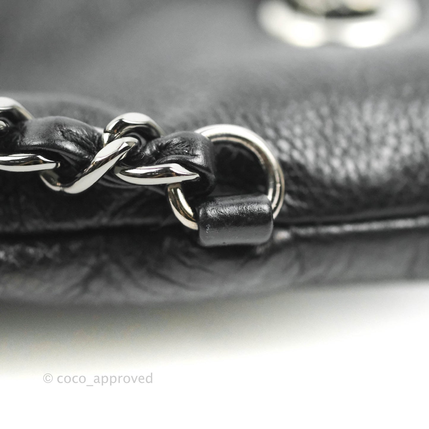 Chanel Small Gabrielle Drawstring Bag Black Calfskin