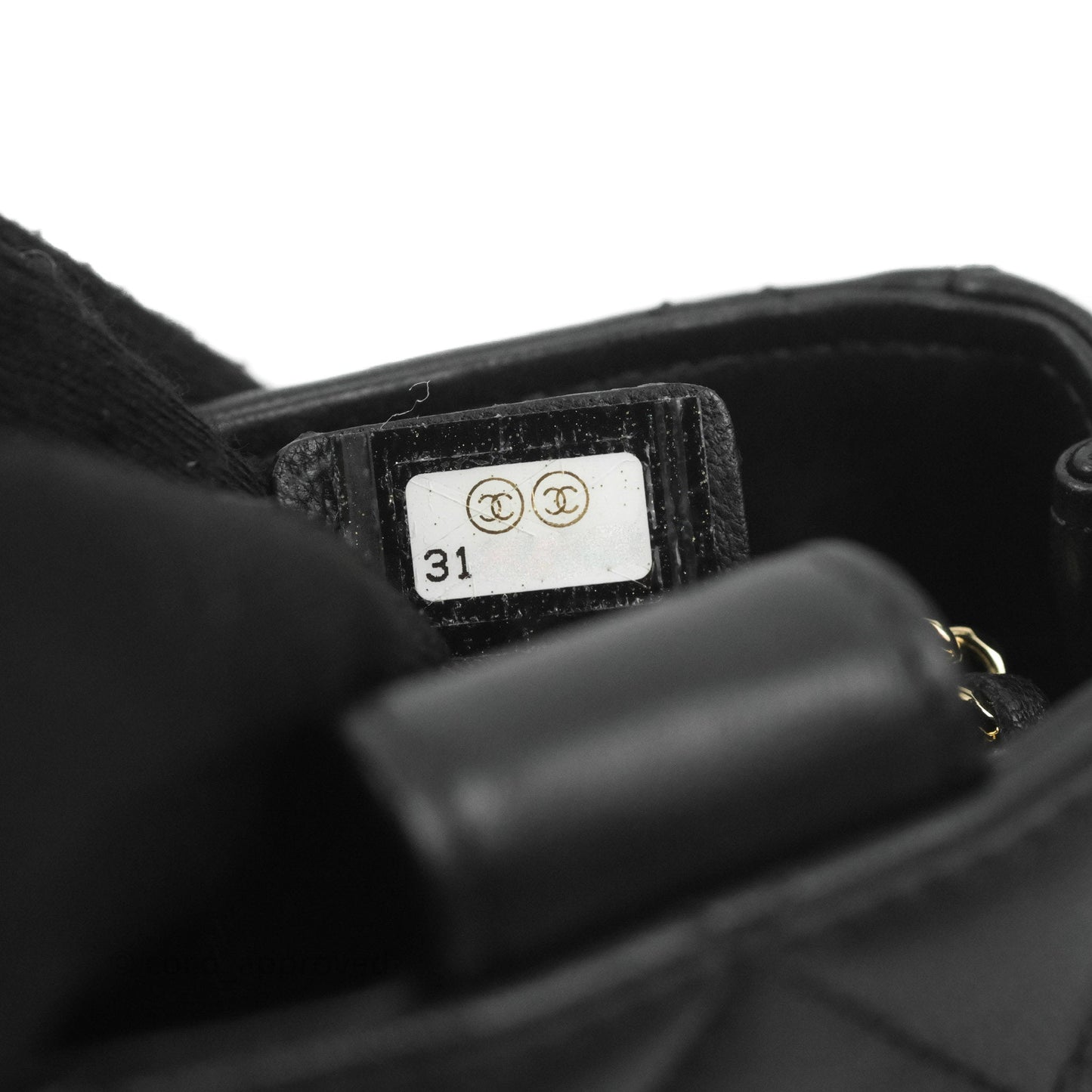 Chanel Mini Clutch With Chain Black Lambskin Gold Hardware 22C