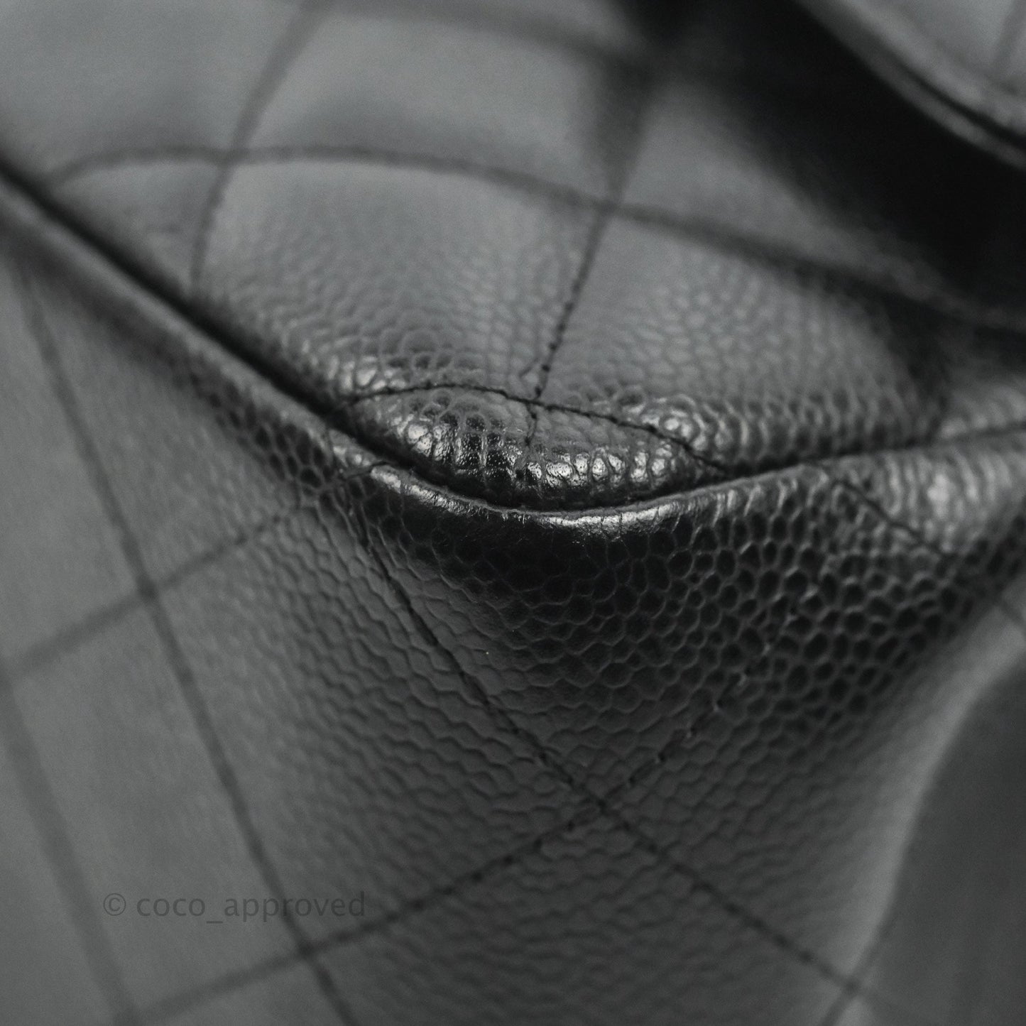 Chanel Jumbo Double Flap Black Caviar Silver Hardware⁣⁣