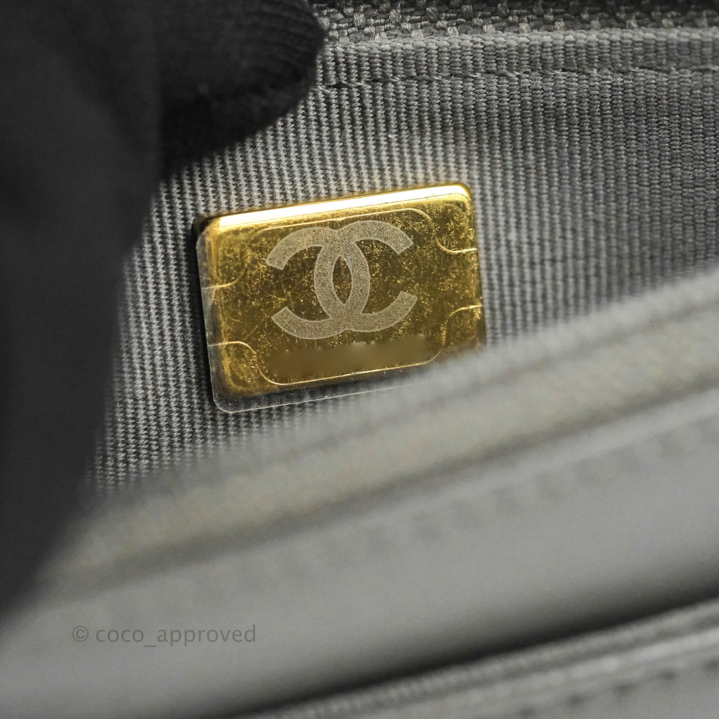Chanel 19 Wallet on Chain WOC Dark Grey Lambskin Mixed Hardware