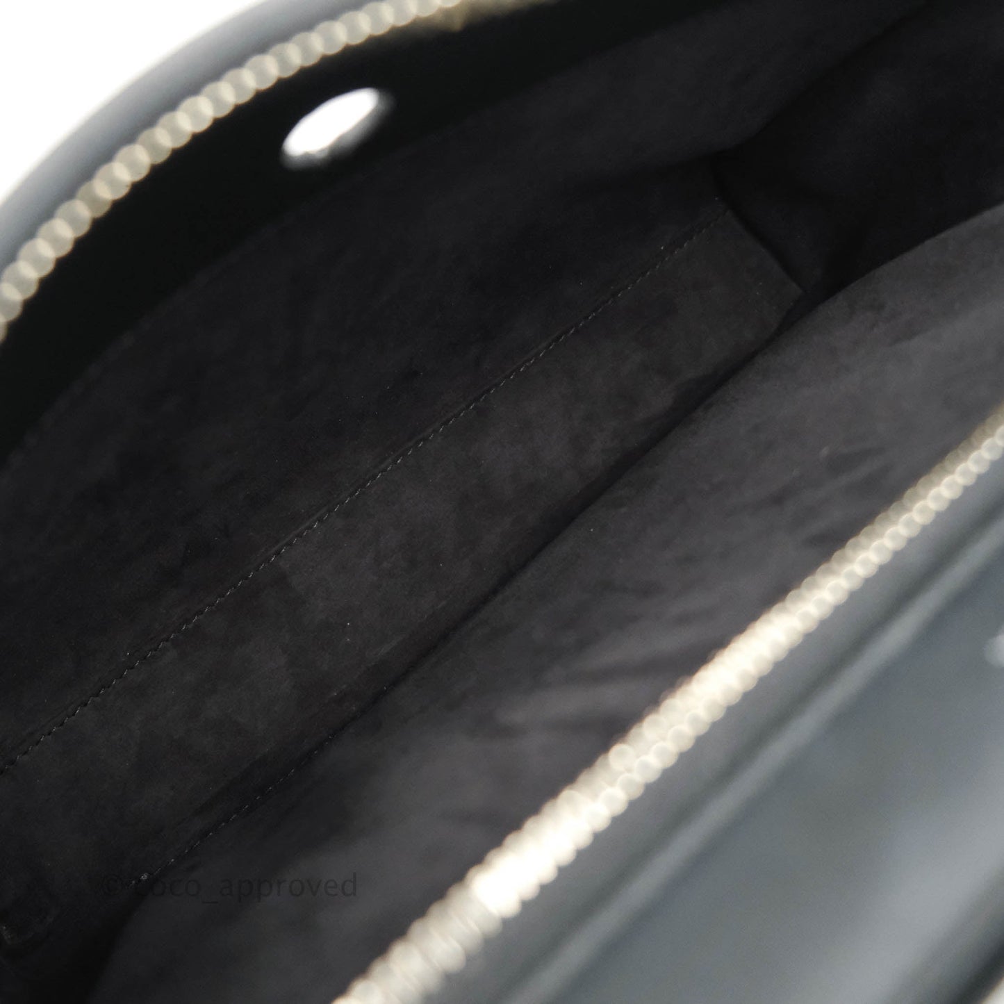 Fendi DotCom Satchel Bag Black Royal Blue Calfskin