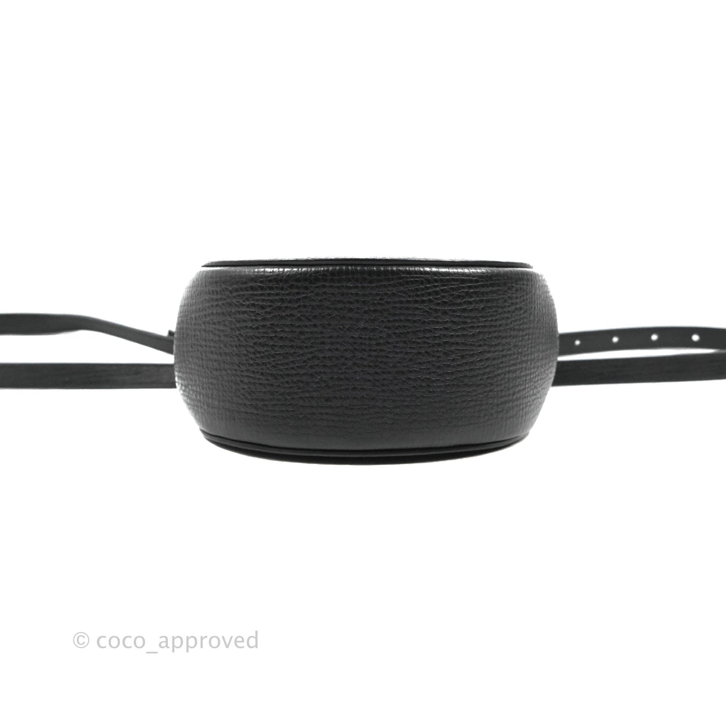 Bottega Veneta Palmellato Rounded Belt Bag Calfskin Black
