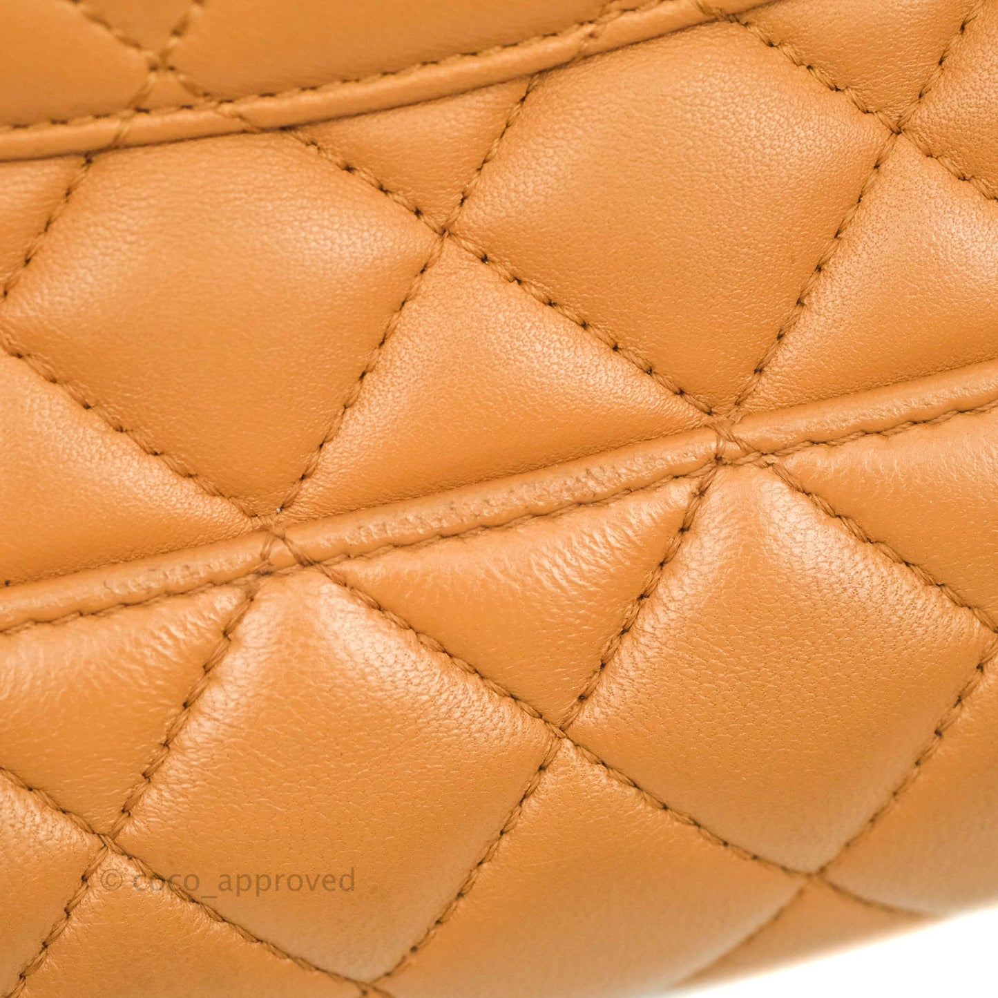 Chanel Quilted Small Urban Spirit Backpack Caramel Dark Beige Calfskin Gold Hardware