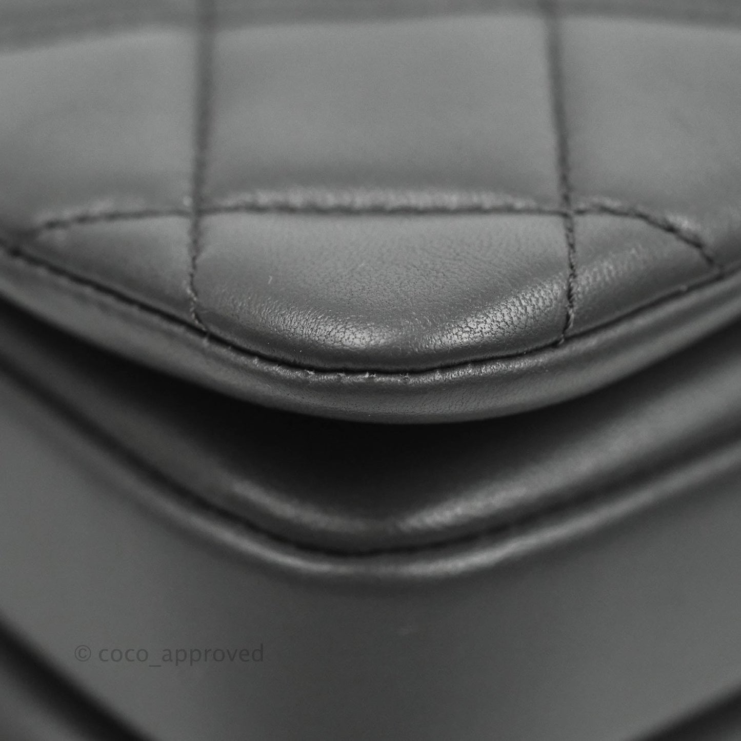 Chanel Small Trendy CC Dark Grey Lambskin Gold Hardware 21K