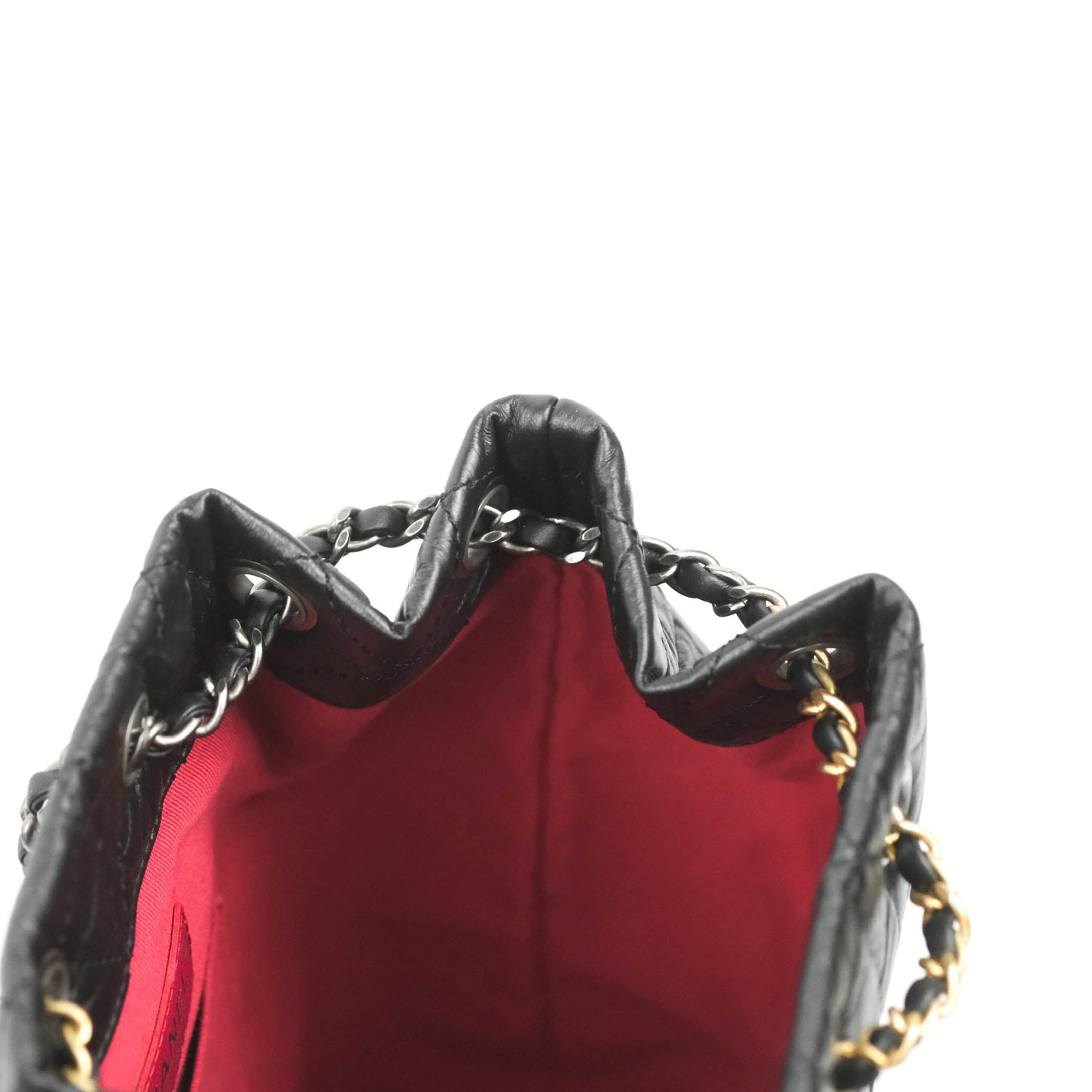Chanel Small Gabrielle Backpack Black Aged Calfskin