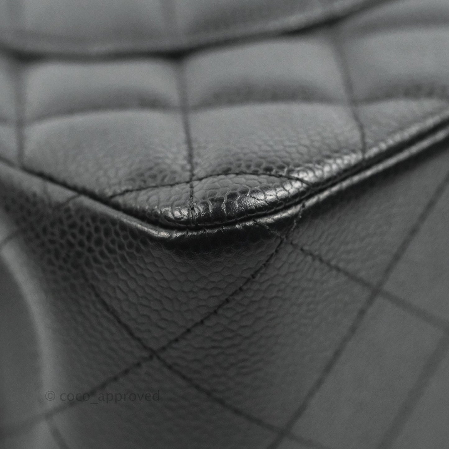 Chanel Jumbo Double Flap Black Caviar Silver Hardware⁣⁣
