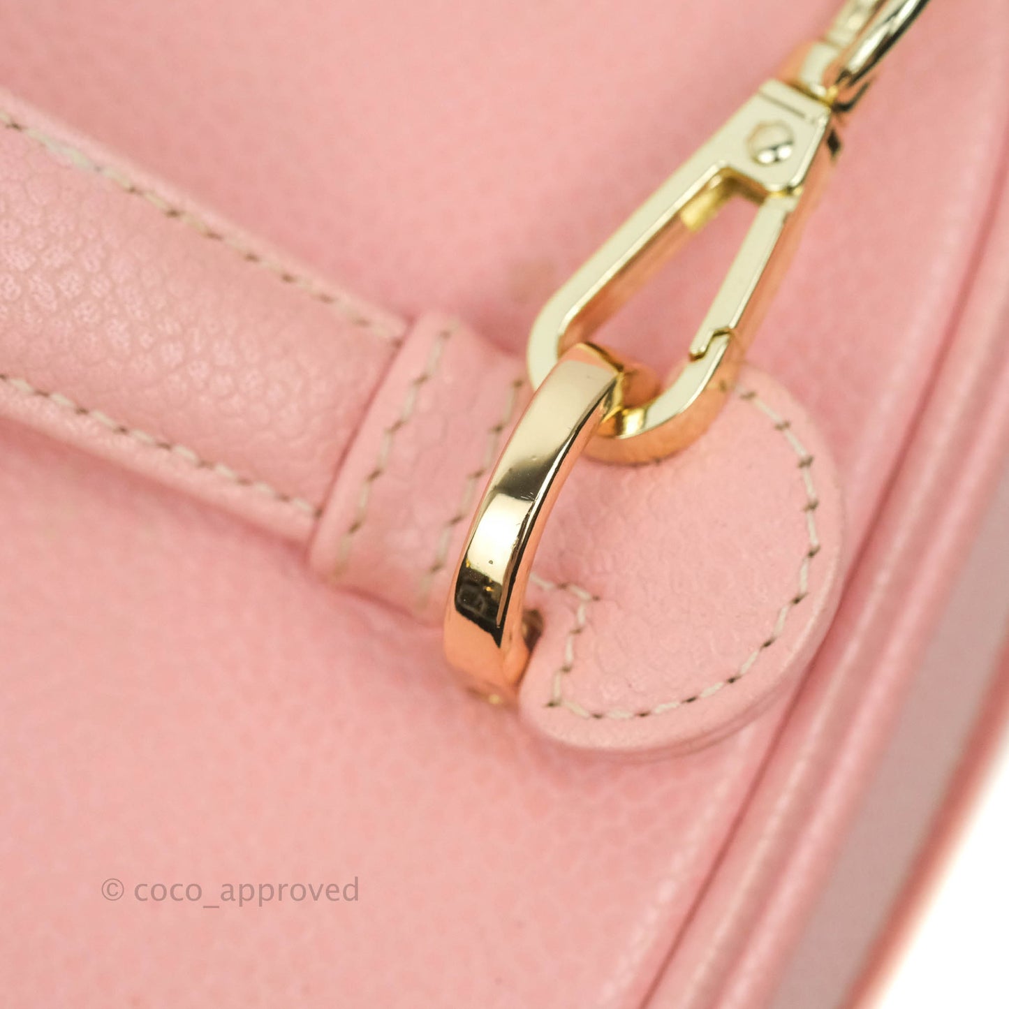 Chanel Vintage Vanity Case Pink Caviar Gold Hardware