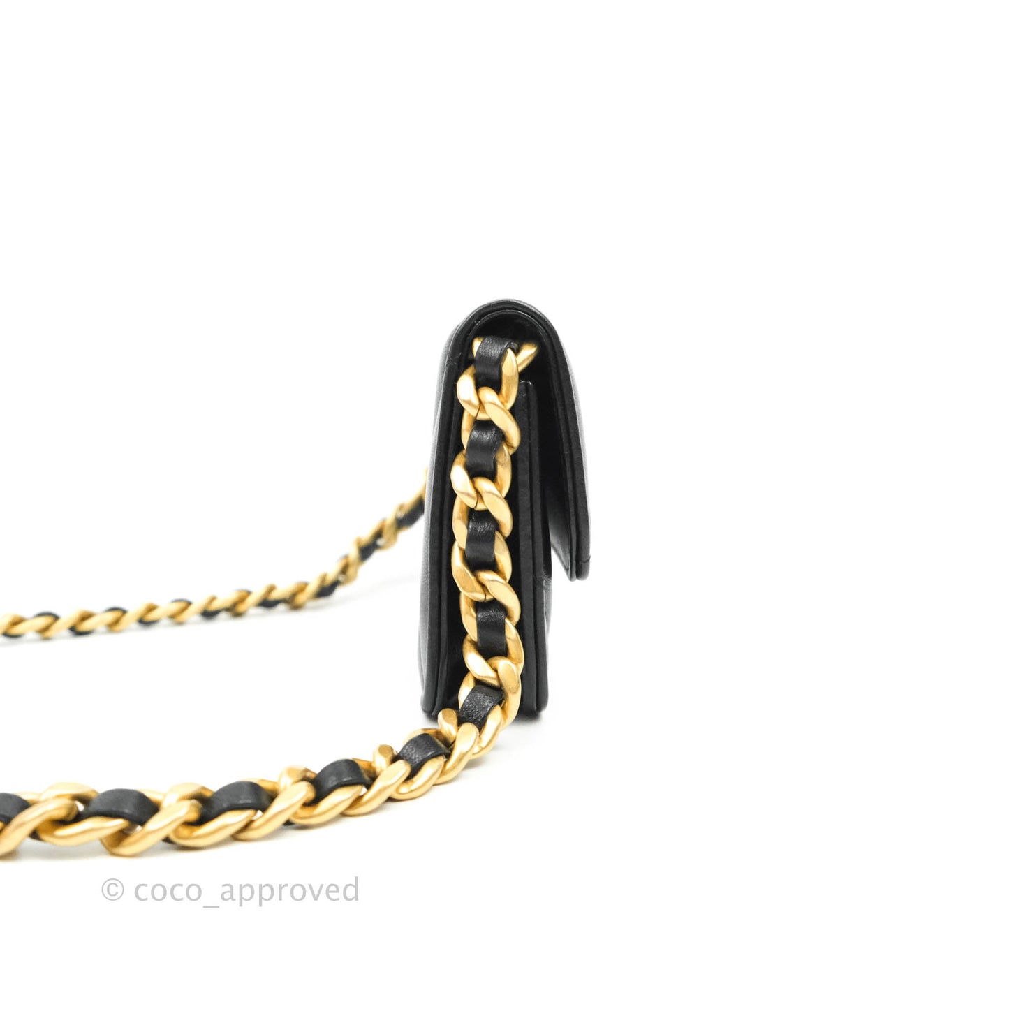 Chanel 19 Clutch With Chain Black Mixed Hardware