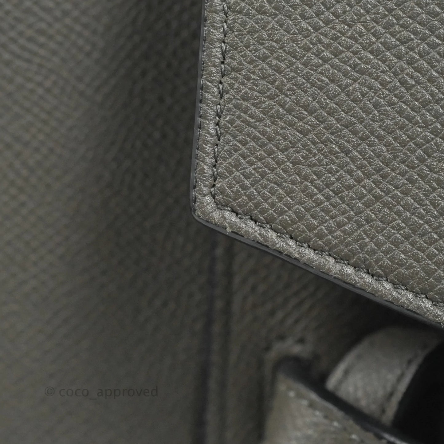 Celine Mini Belt Bag Grey Grained Calfskin Gold Hardware