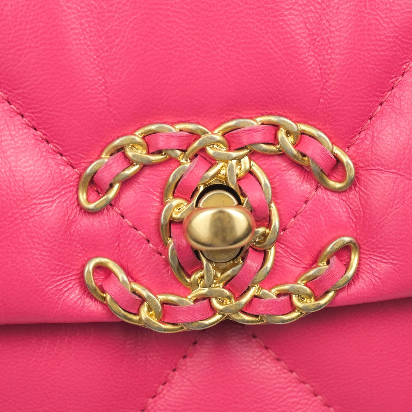 Chanel 19 Small Rosy Pink Goatskin Mixed Hardware 20K