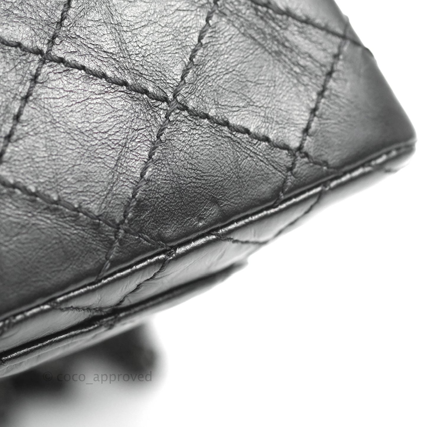 Chanel Mini Reissue 224 So Black Aged Calfskin Black Hardware