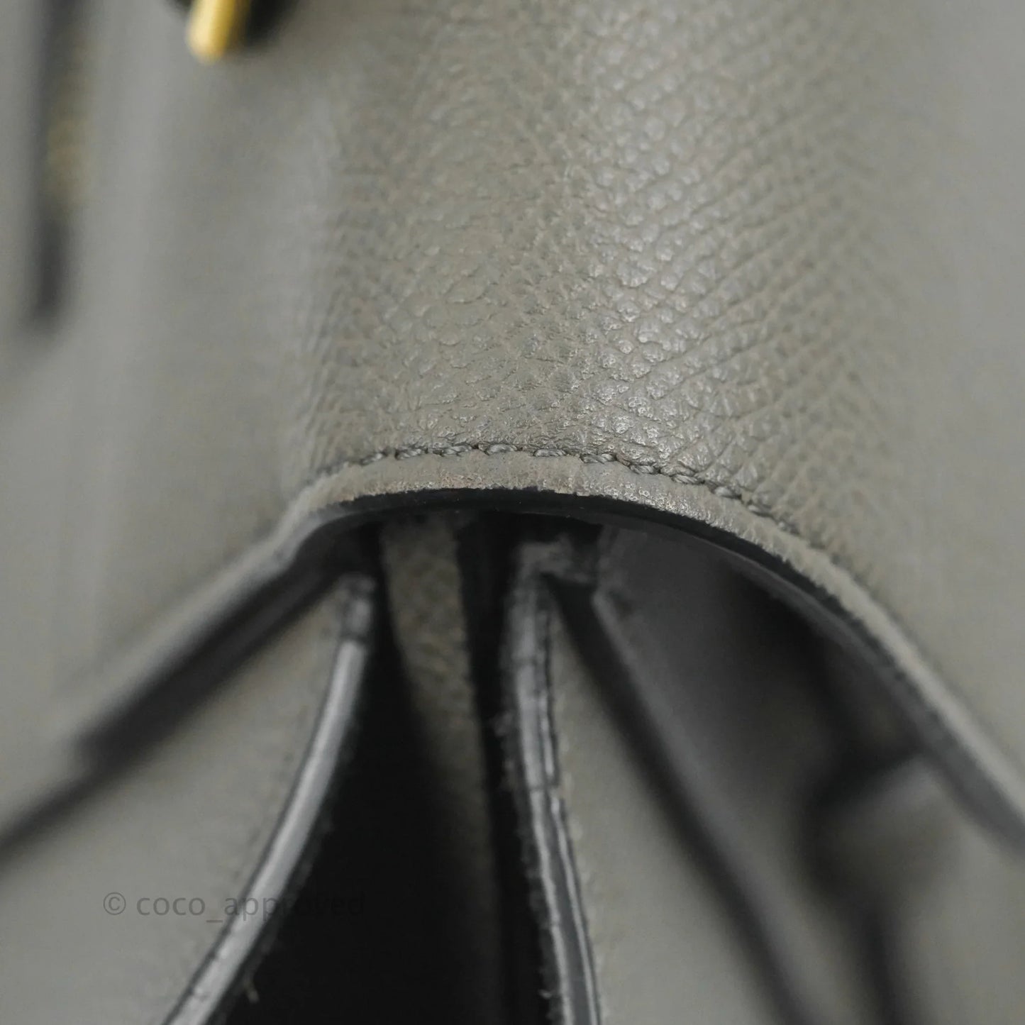 Celine Mini Belt Bag Grey Grained Calfskin Gold Hardware