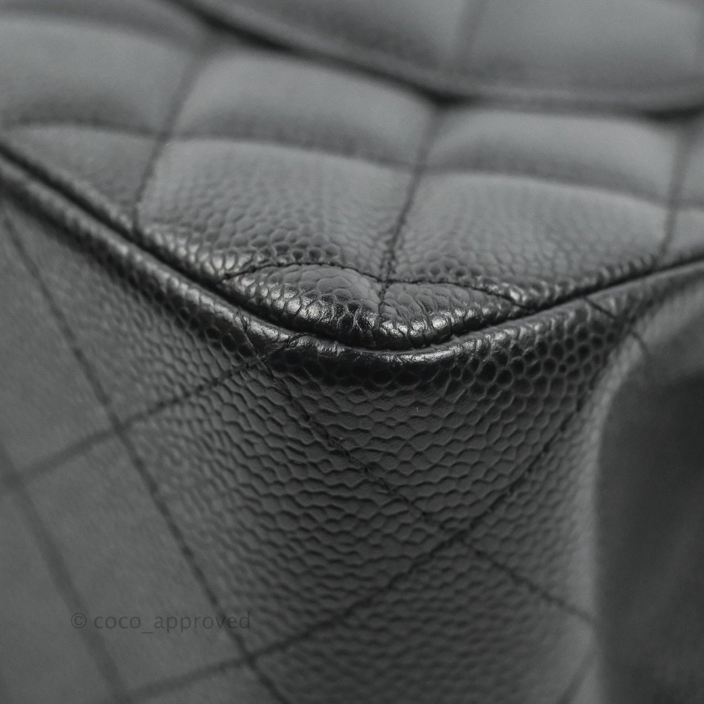 Chanel Jumbo Double Flap Black Caviar Silver Hardware⁣⁣