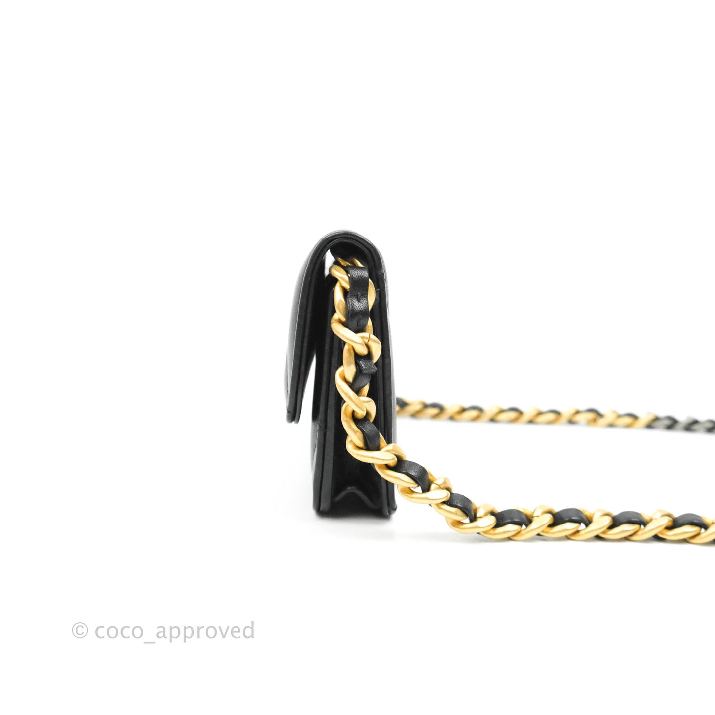 Chanel 19 Clutch With Chain Black Mixed Hardware