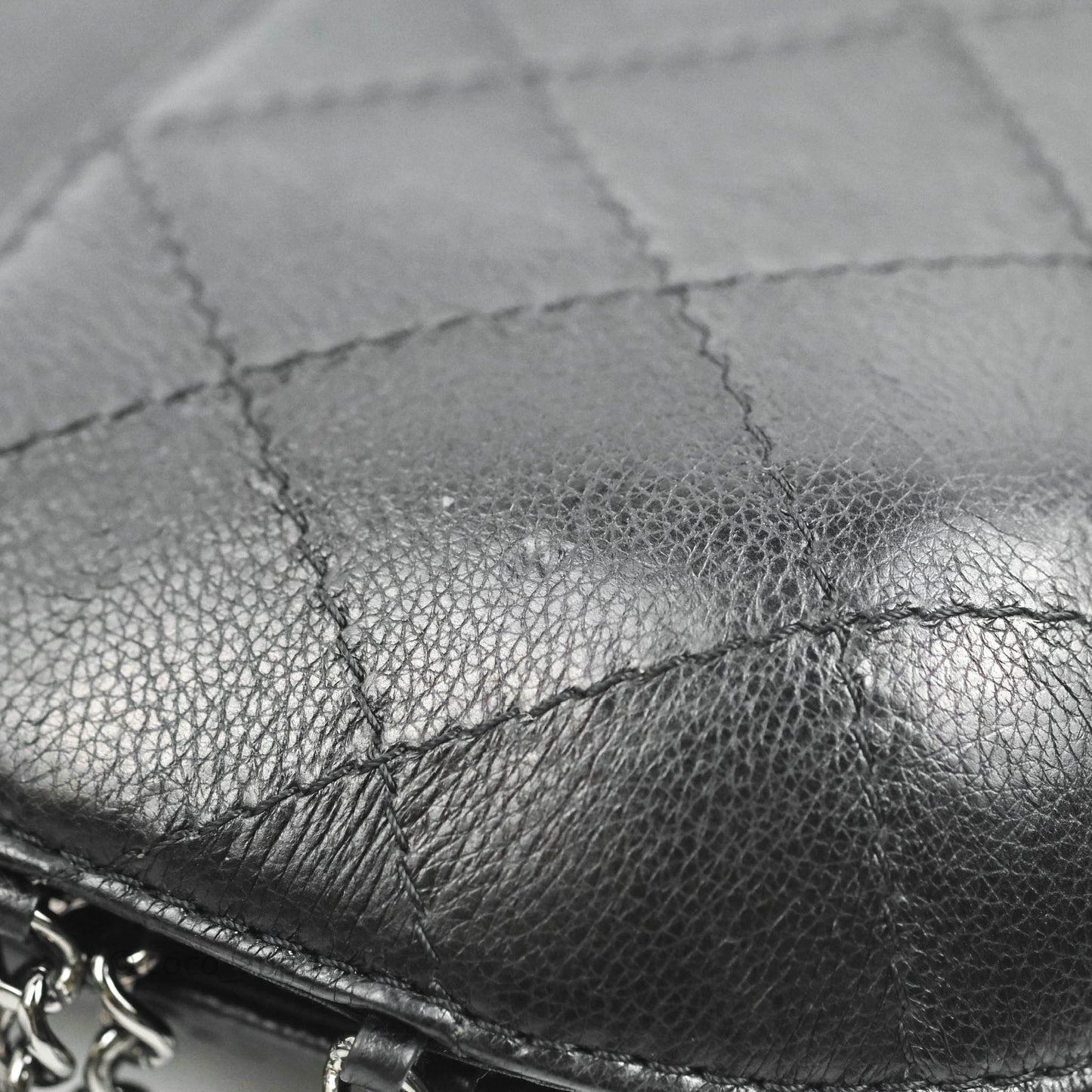 Chanel Small Gabrielle Drawstring Bag Black Calfskin