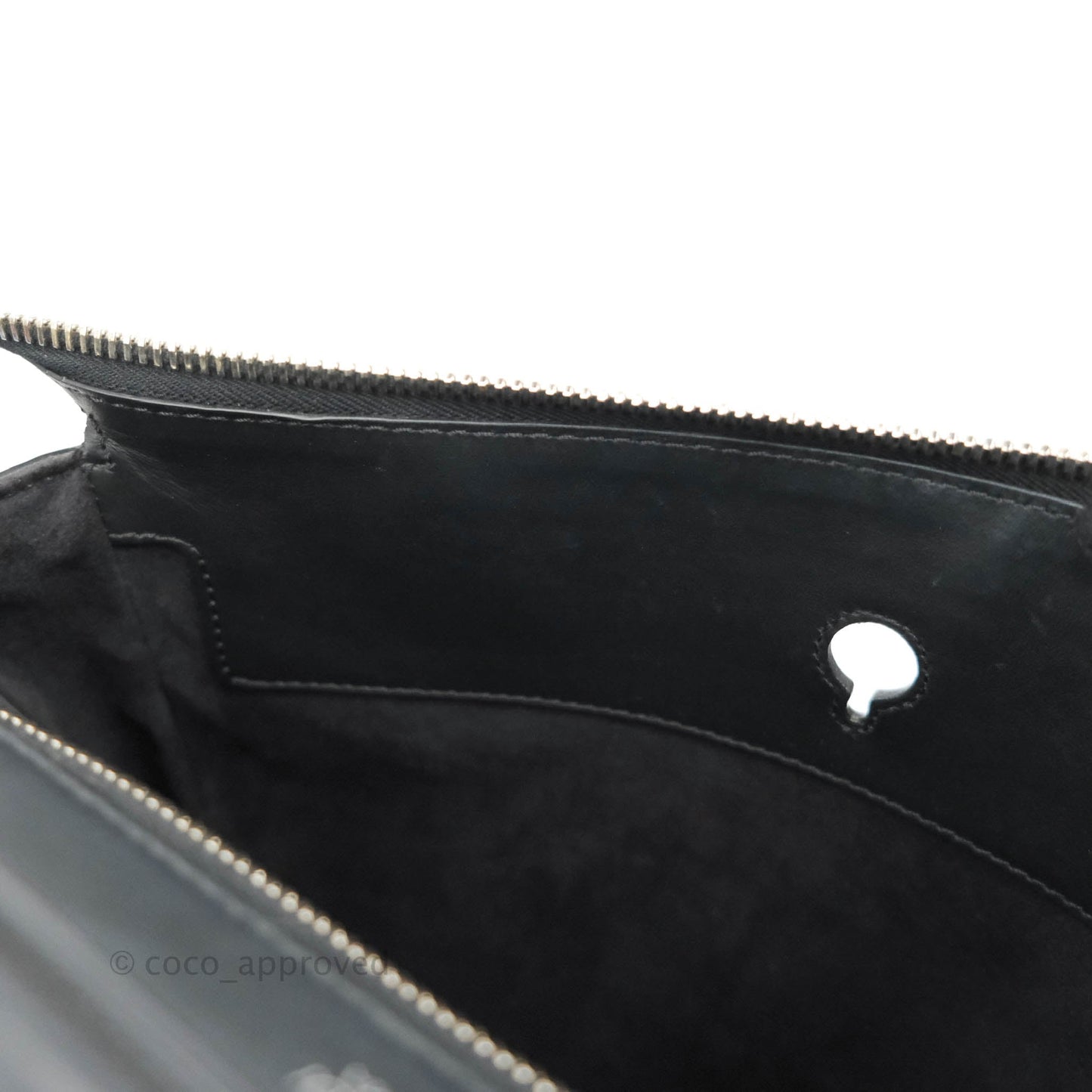 Fendi DotCom Satchel Bag Black Royal Blue Calfskin