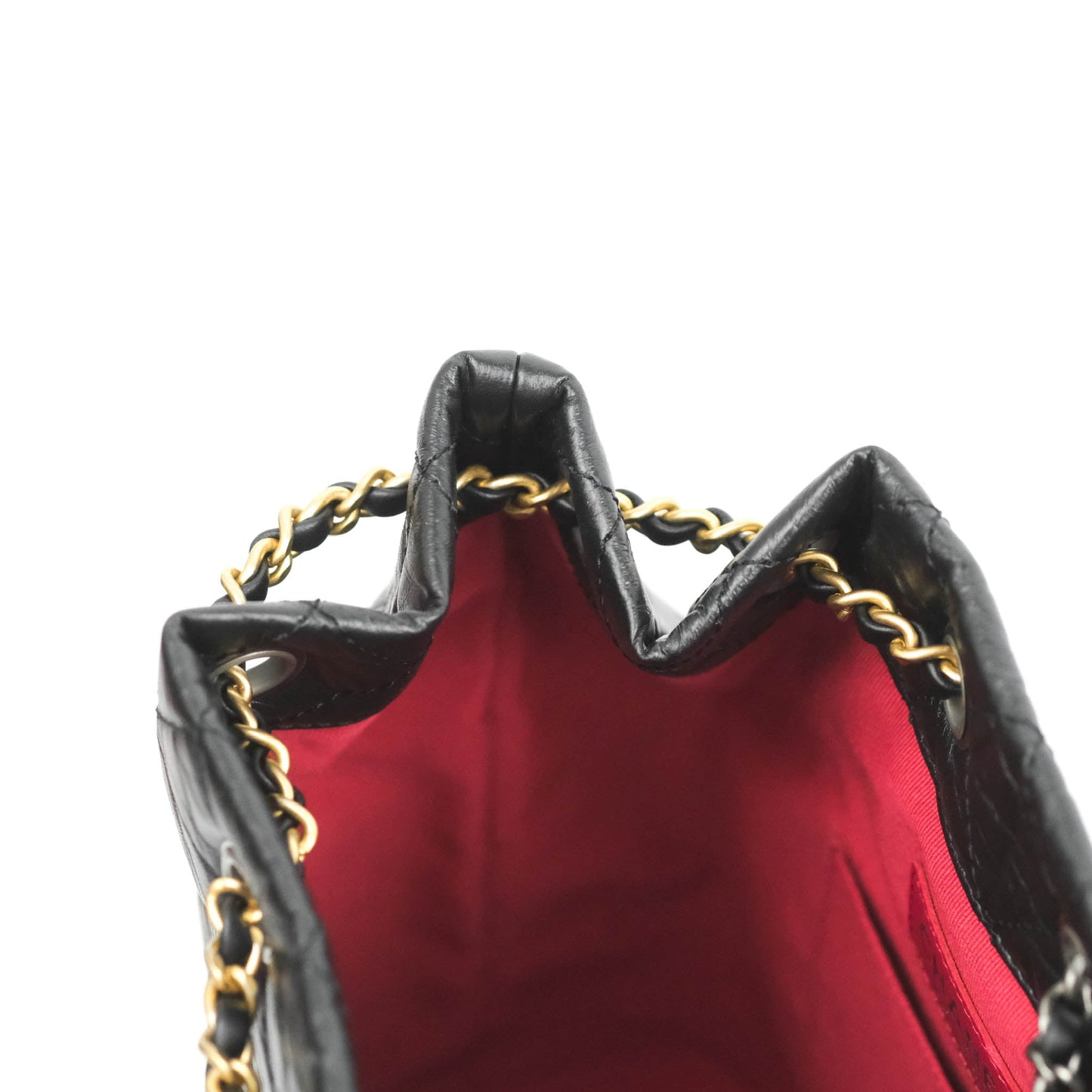 Chanel Small Gabrielle Backpack Black Aged Calfskin
