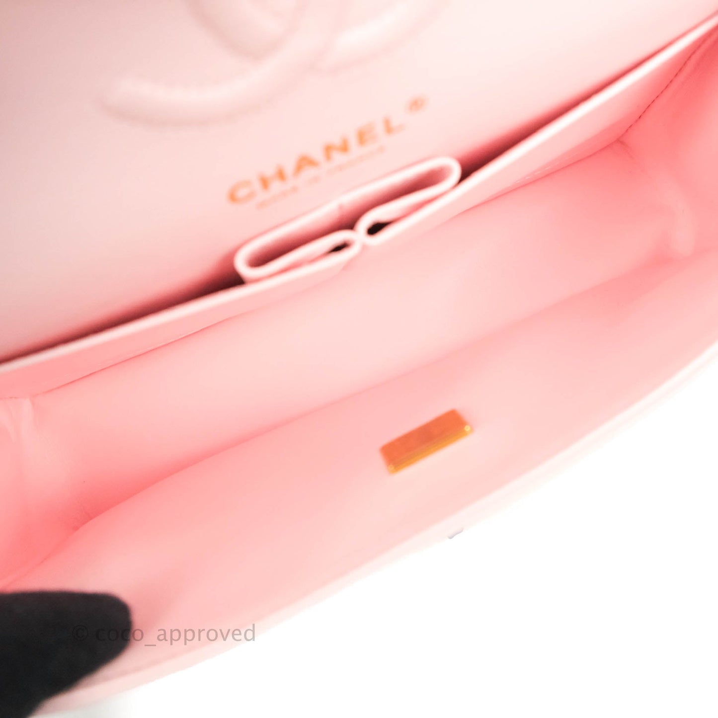 Chanel Classic Small S/M Flap Pink Caviar Gold Hardware 22S