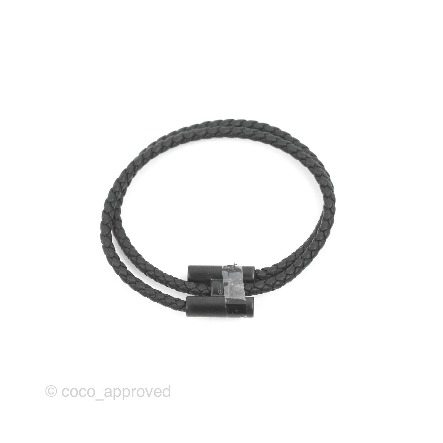 Hermès Tournis Tresse Bracelet Black
