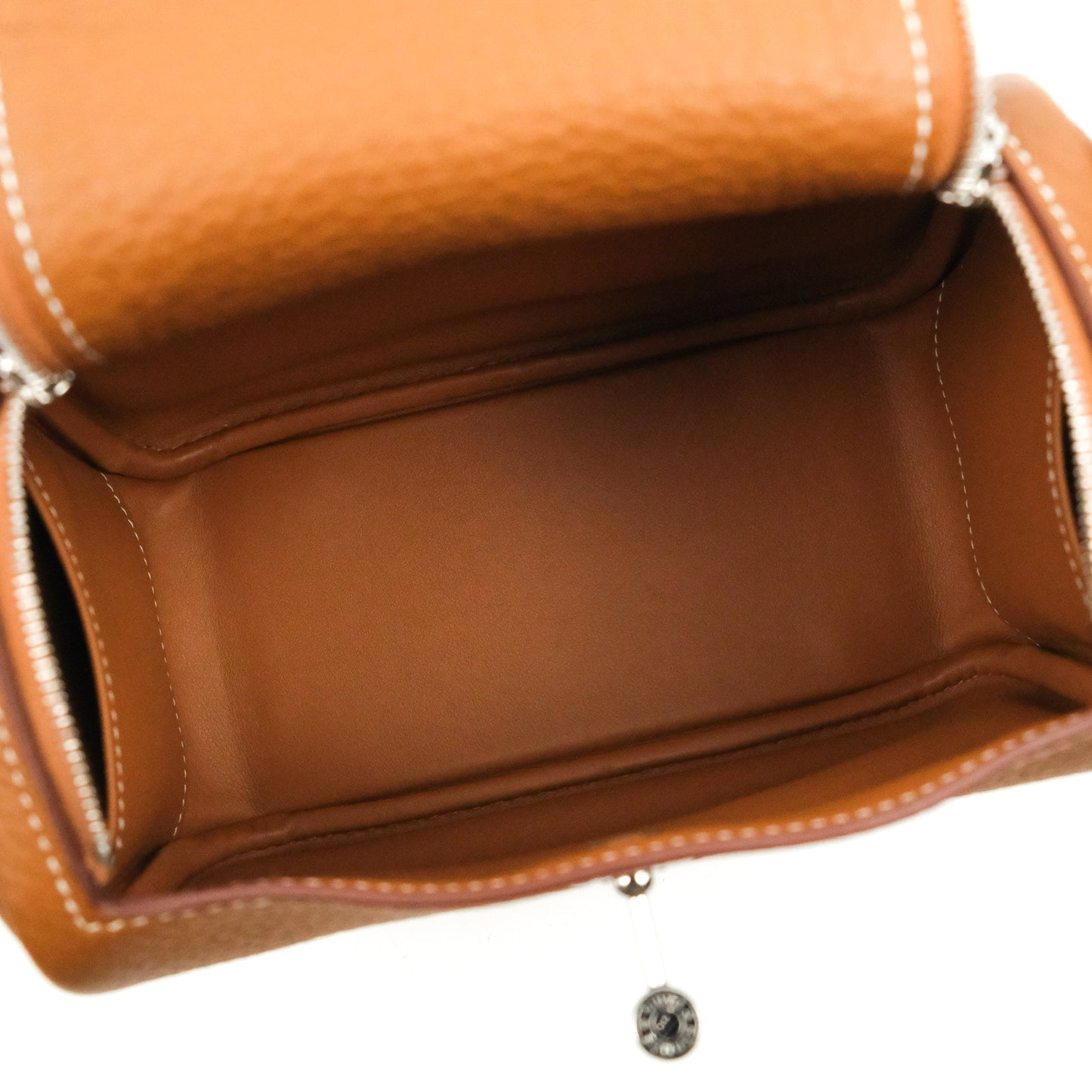 Hermès Mini Lindy 20 Gold Clemence Silver Hardware