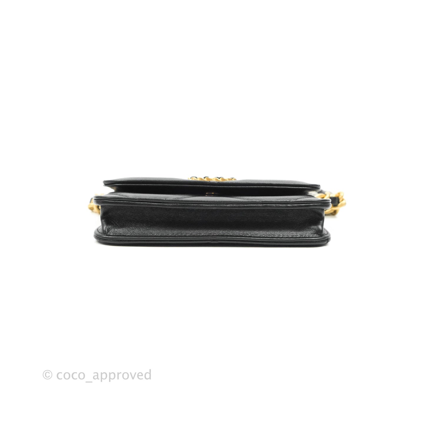 Chanel 19 Clutch With Chain Black Mixed Hardware