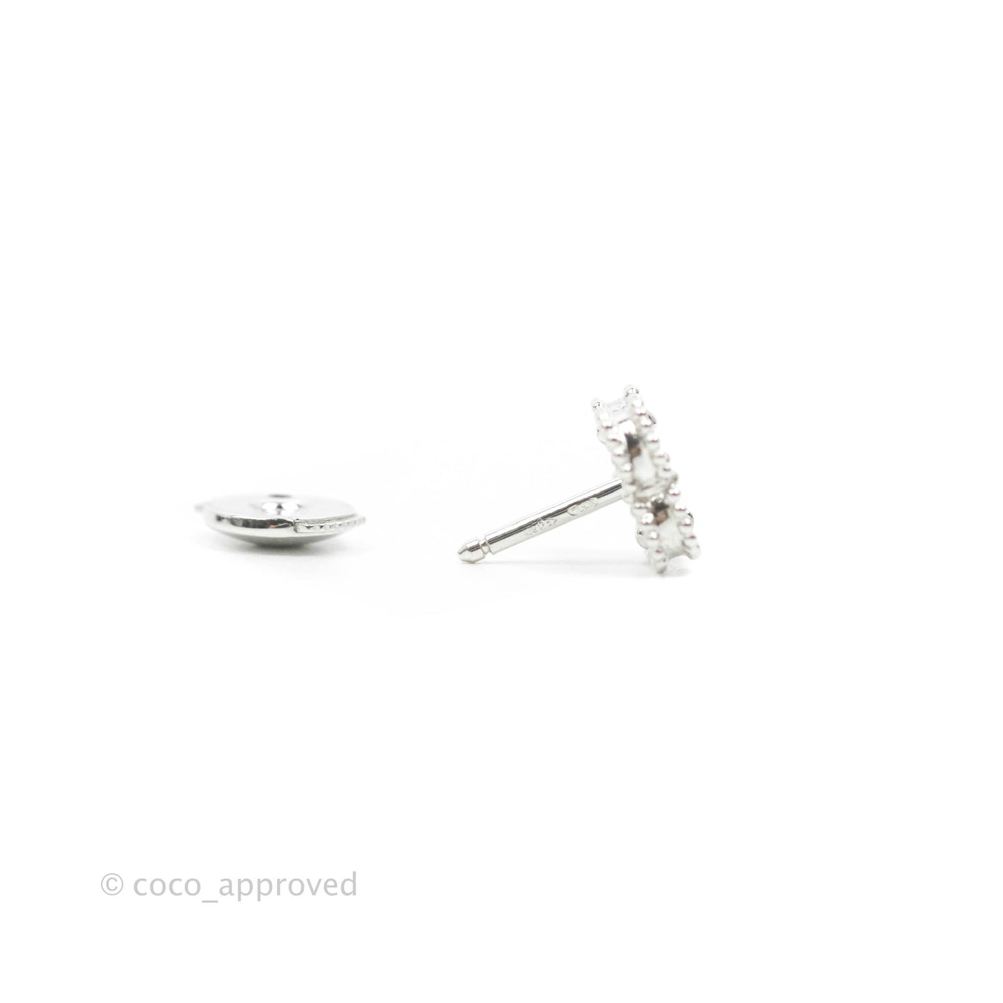 Van Cleef & Arpels Sweet Alhambra Earrings Turquoise White Gold