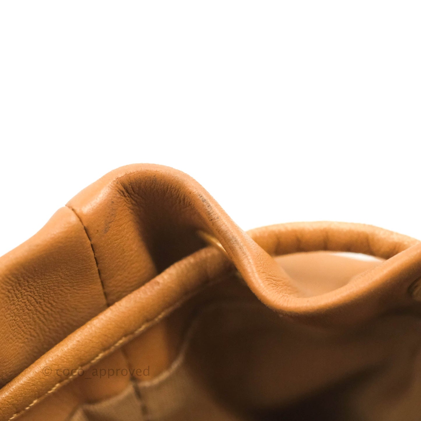 Chanel Quilted Small Urban Spirit Backpack Caramel Dark Beige Calfskin Gold Hardware